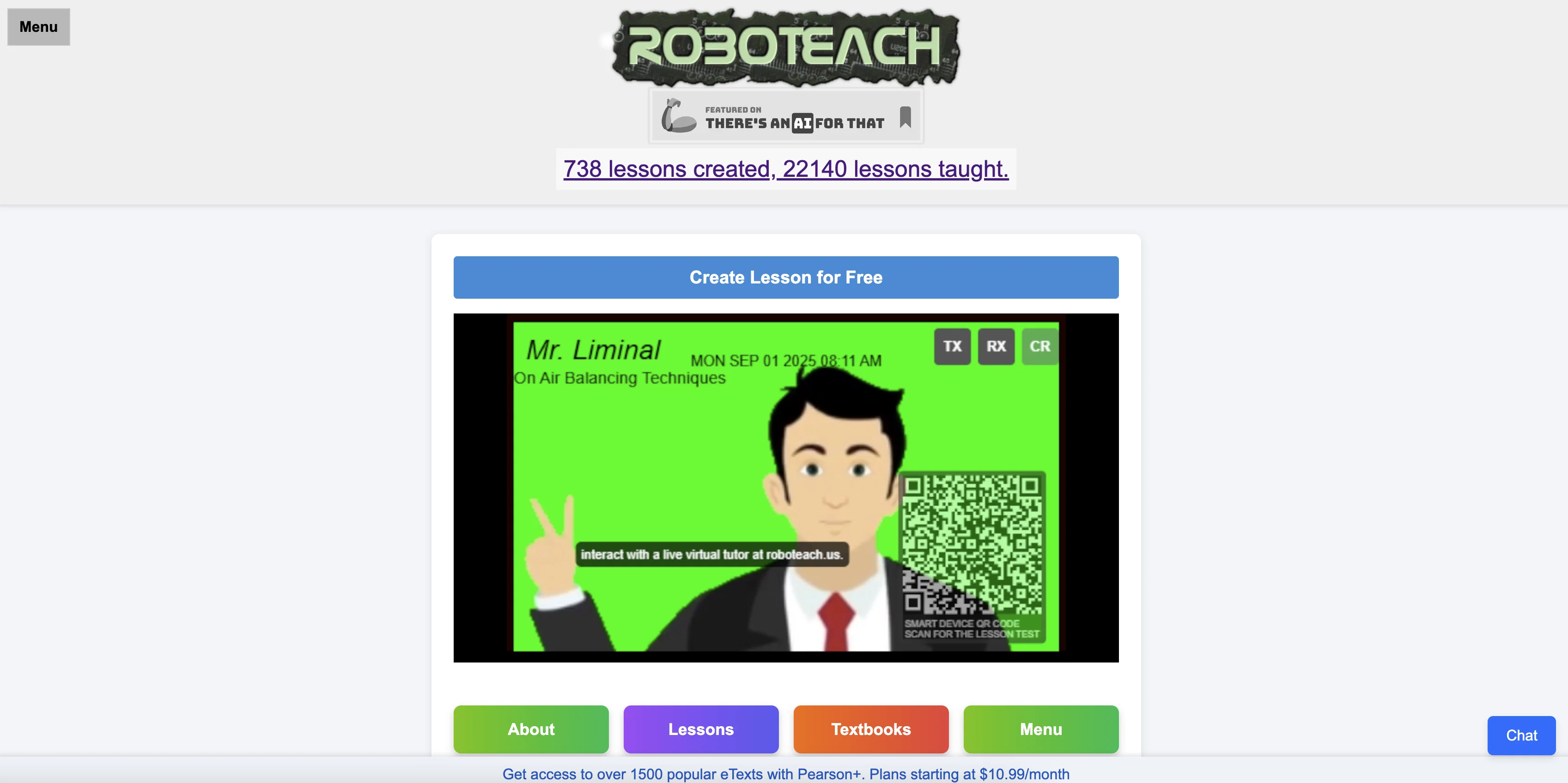 RoboTeach website