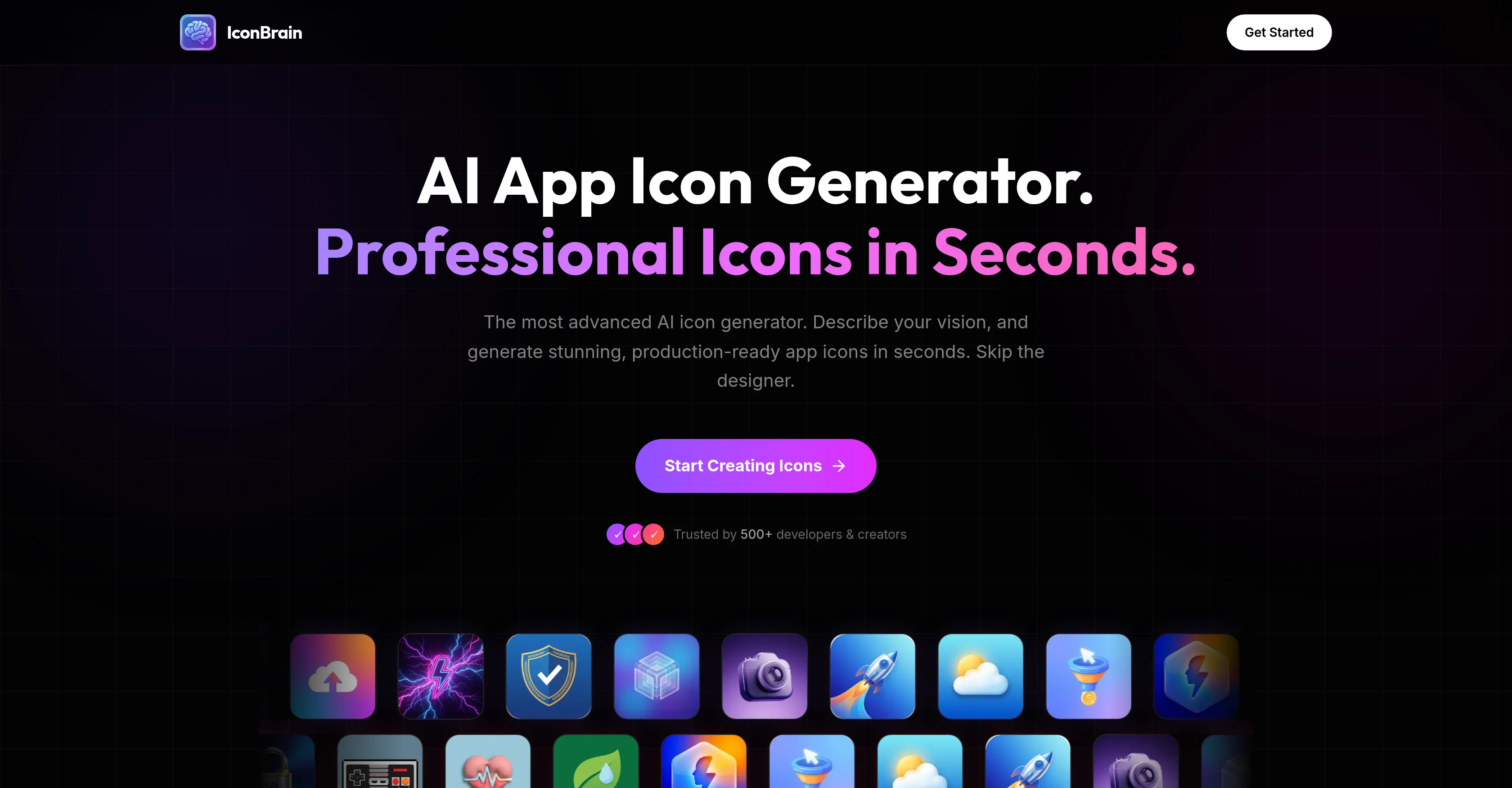 IconBrain website