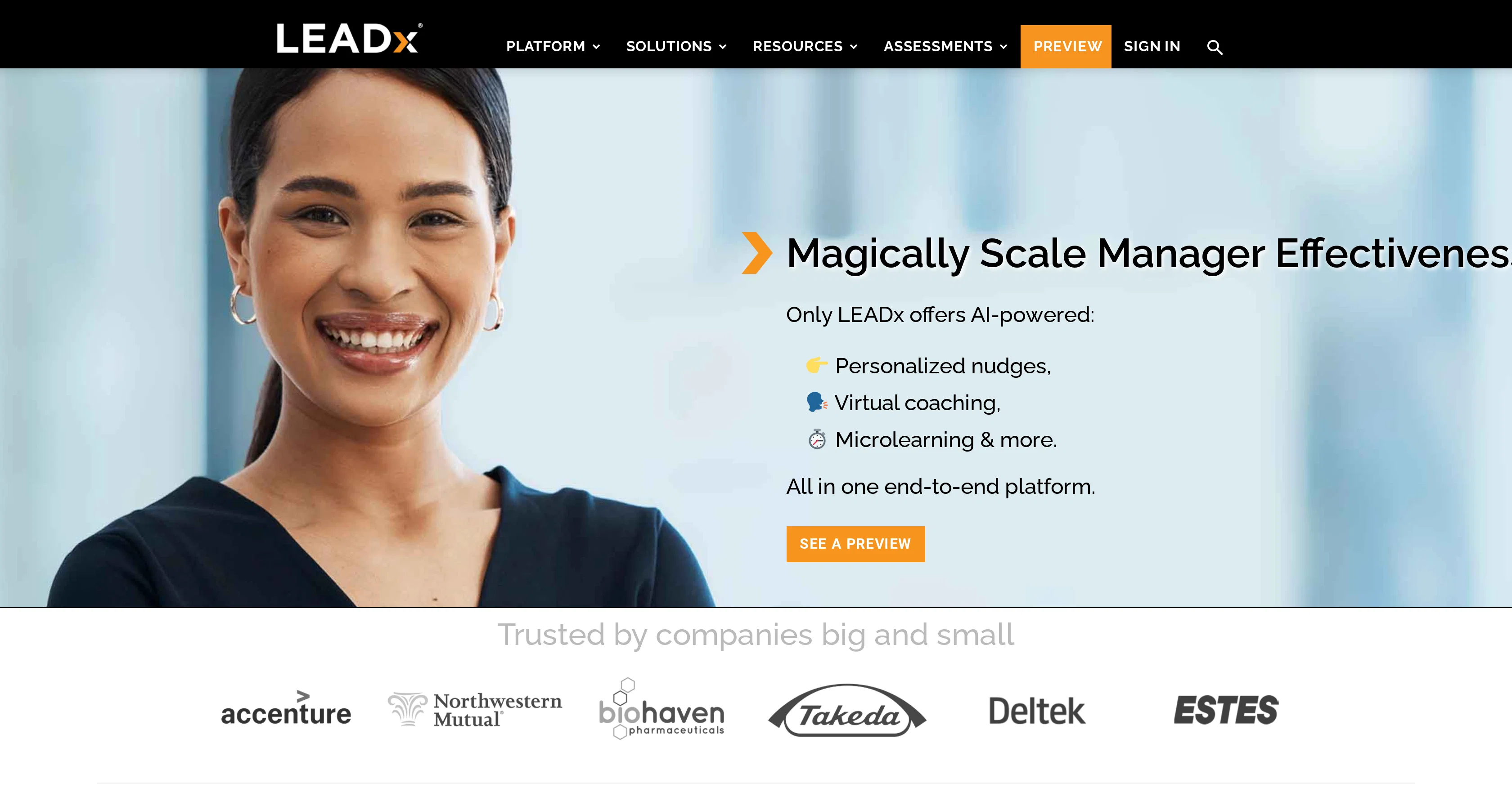 LEADx website