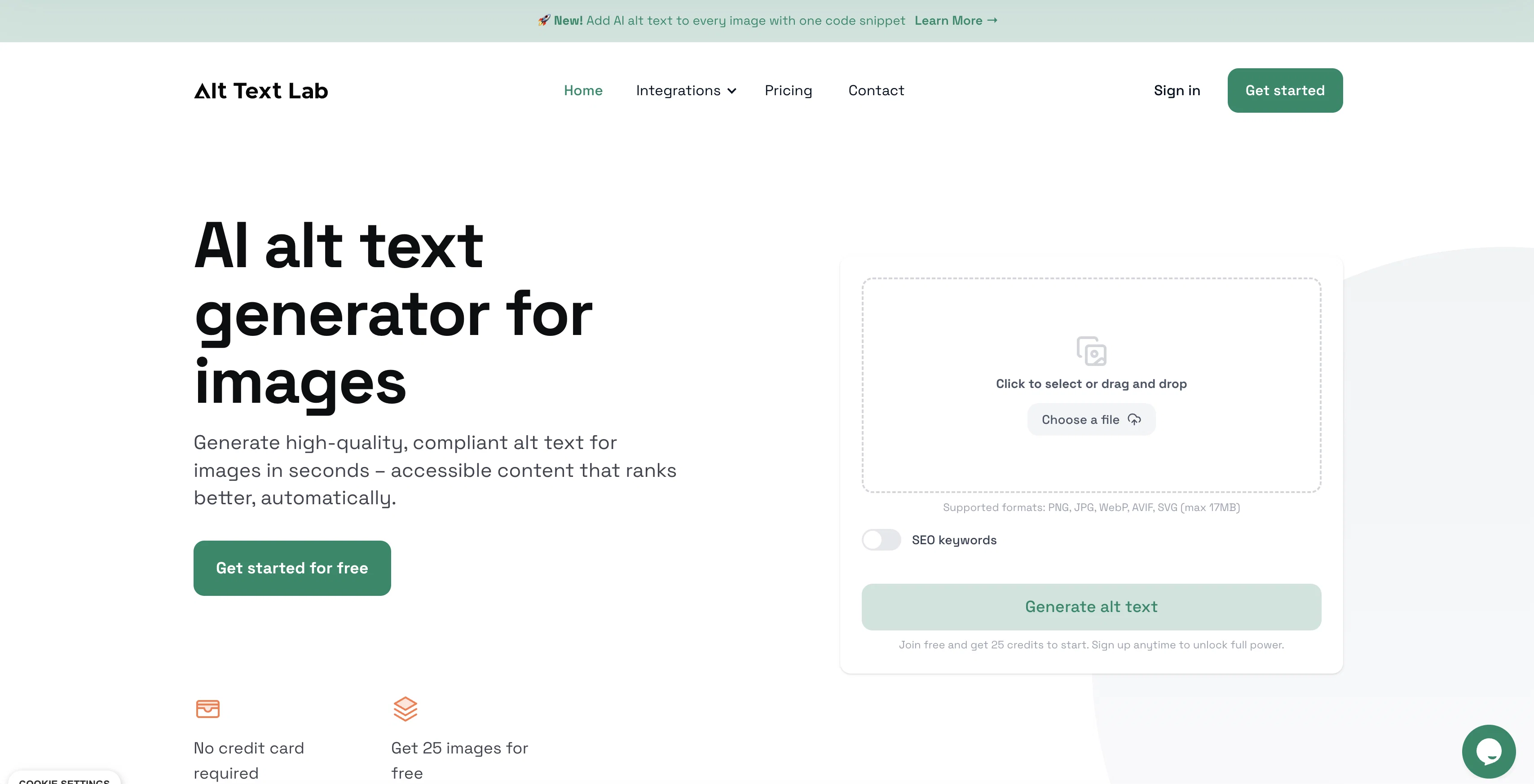 AltTextLab website