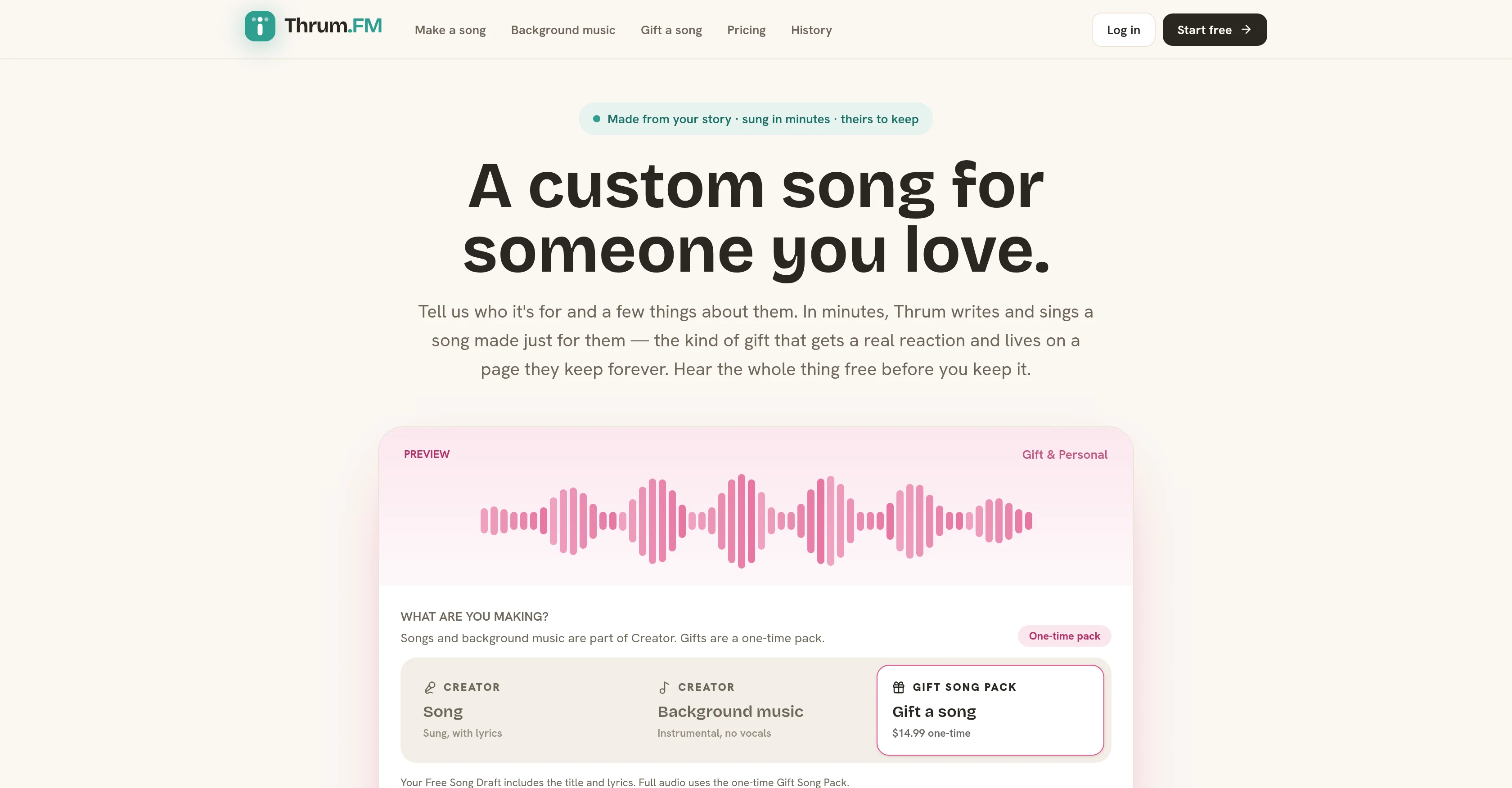Thrum.FM website