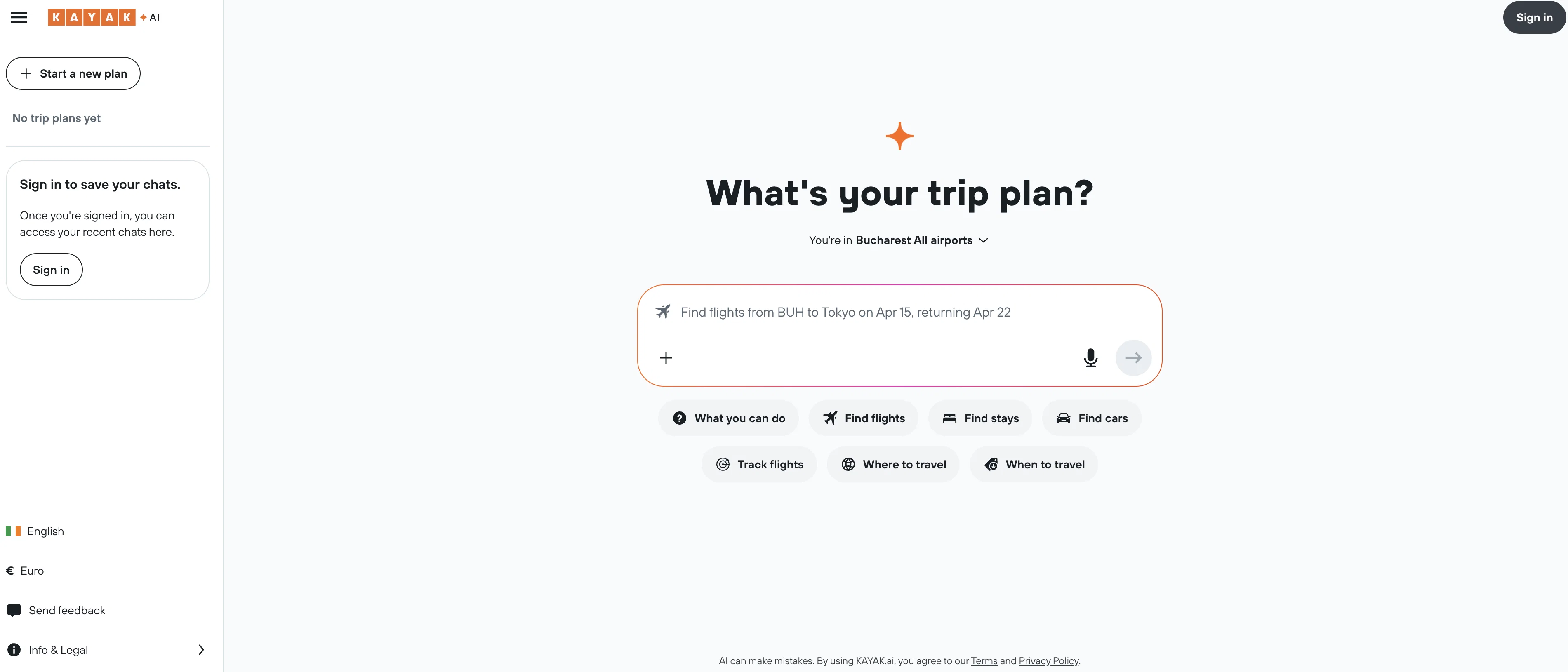 KAYAK.ai website