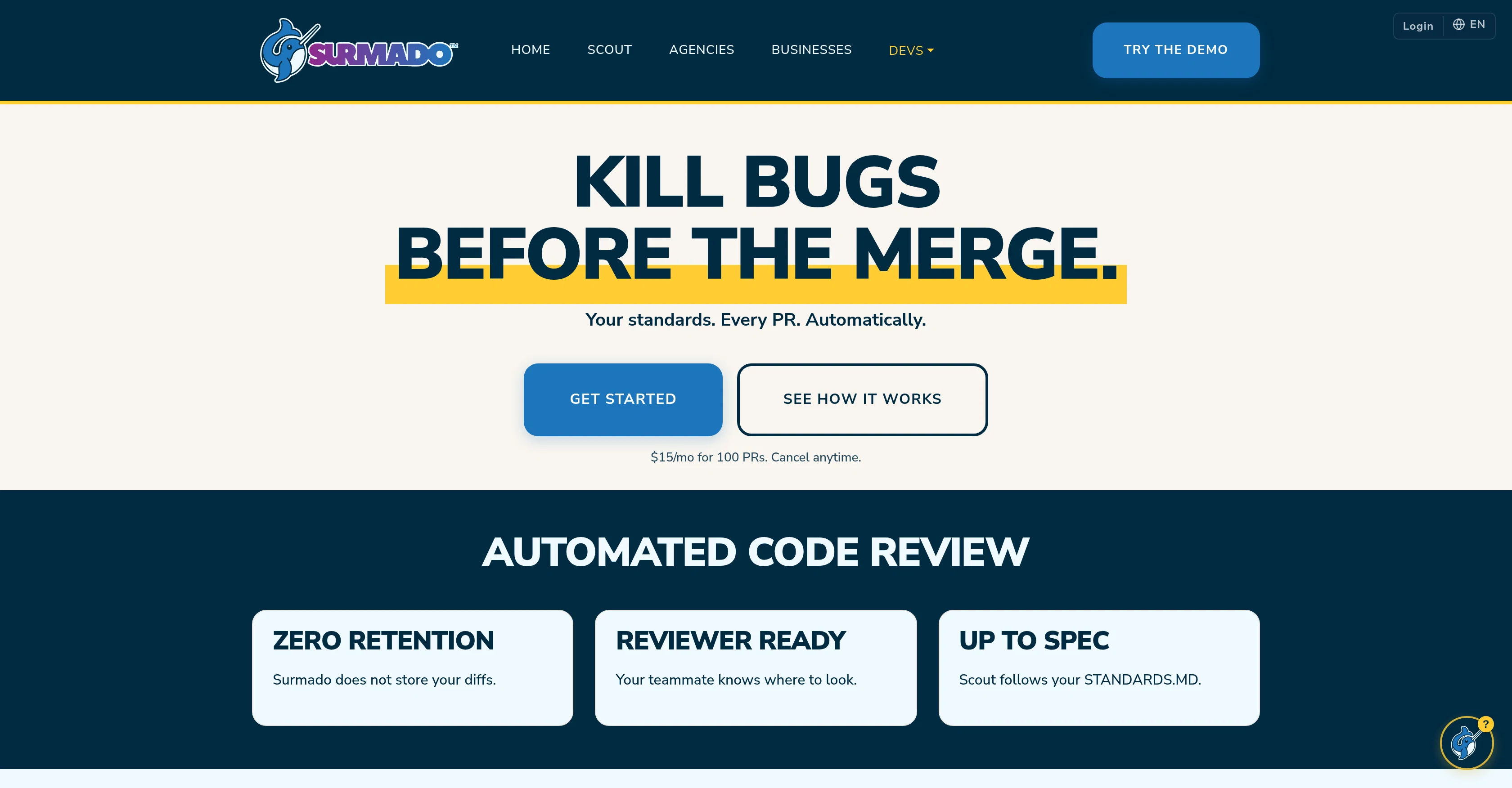Surmado Code Review website