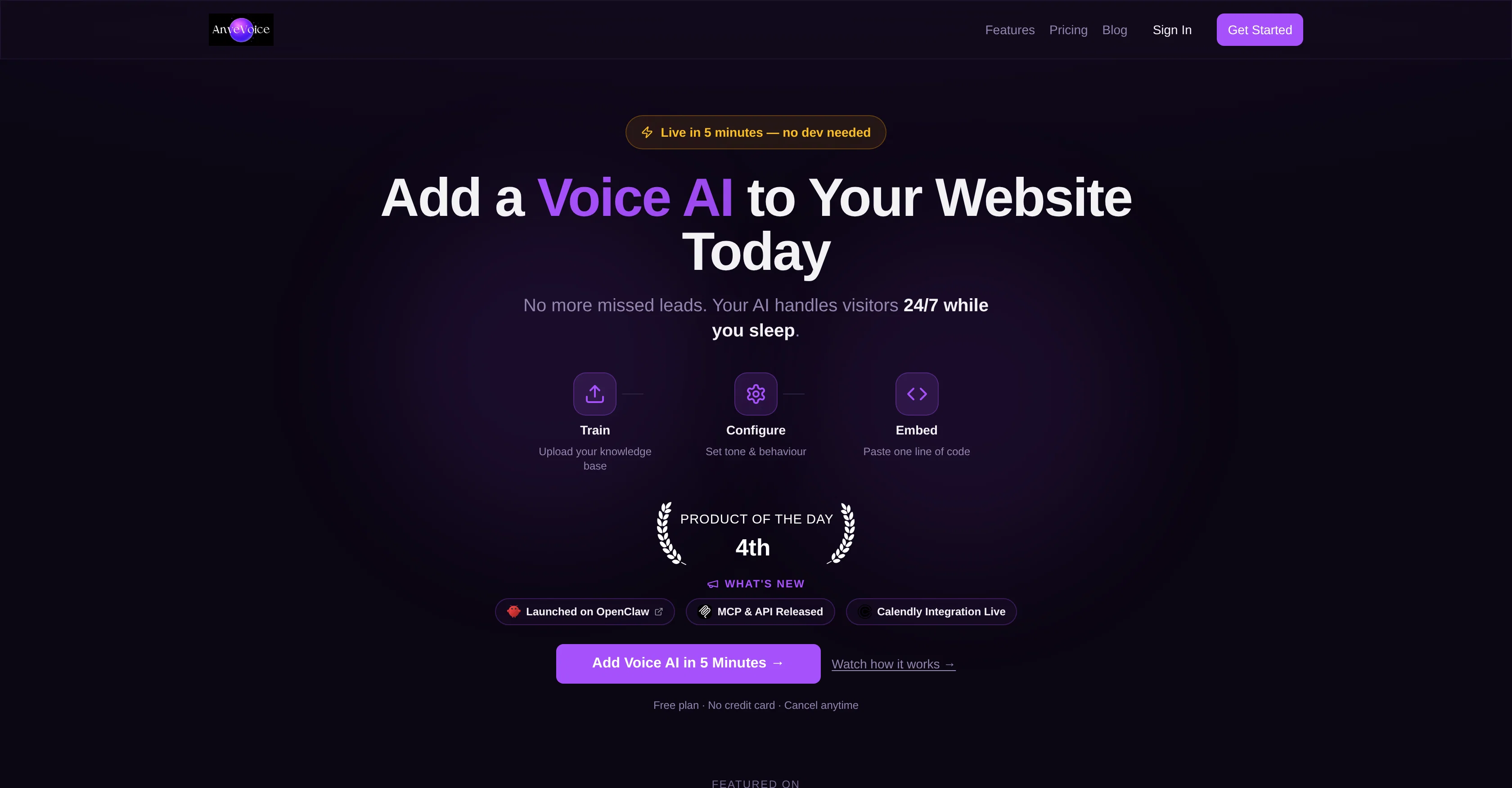 AnveVoice website