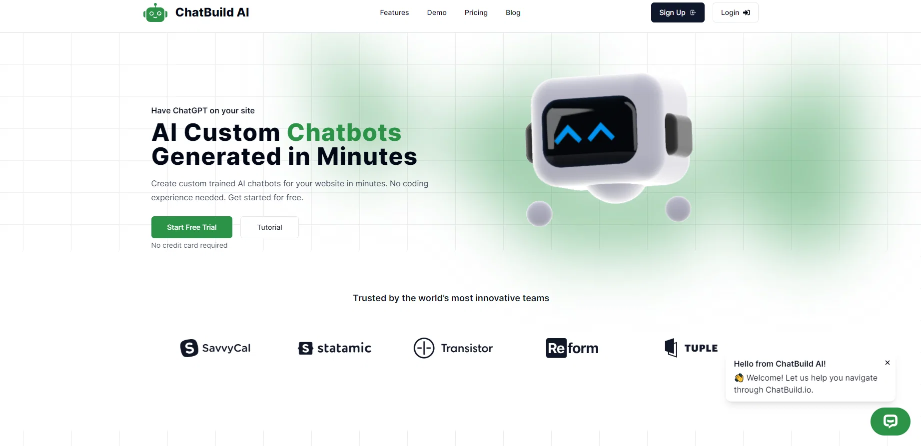 ChatBuild AI website