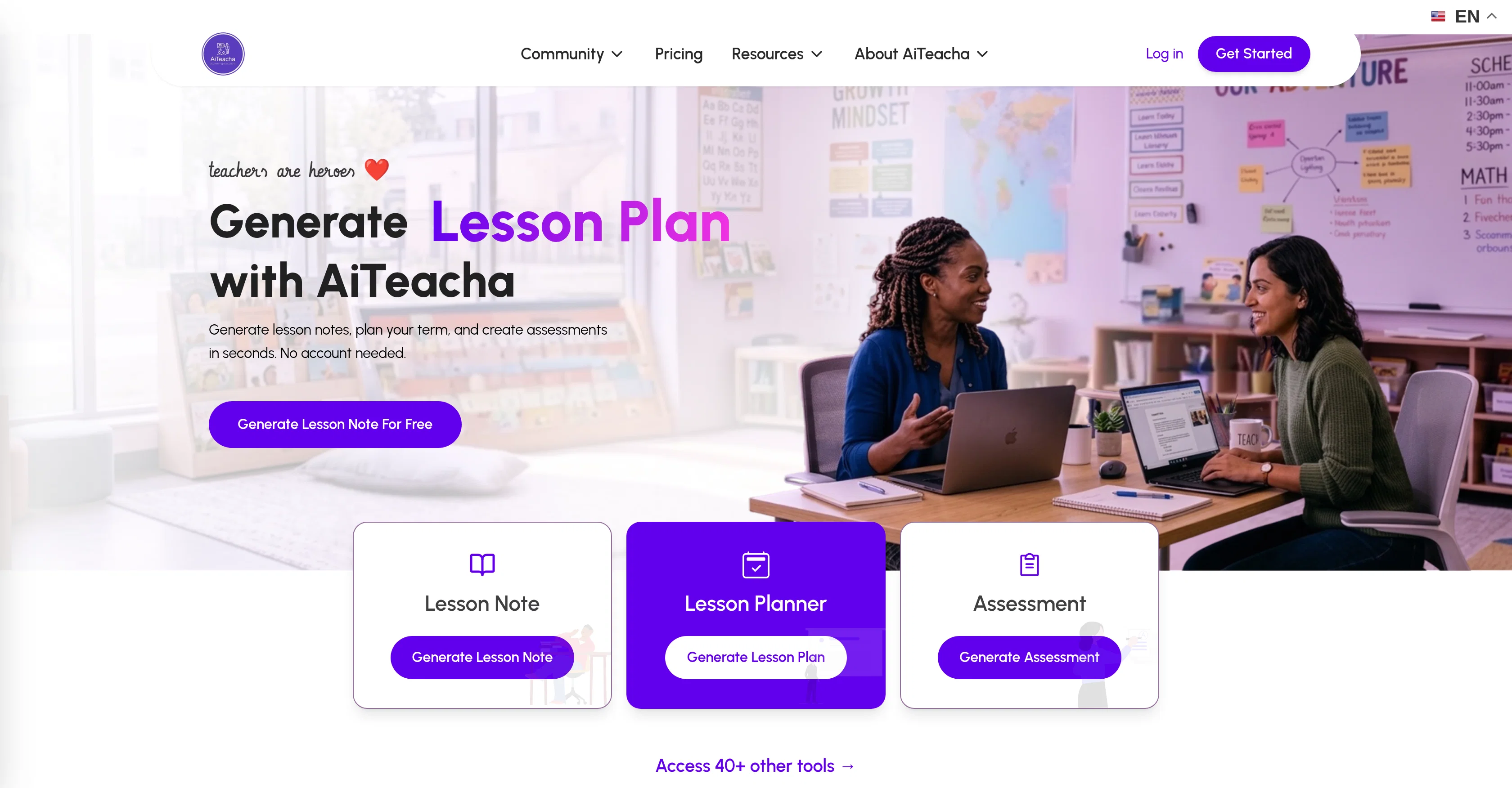 AiTeacha website