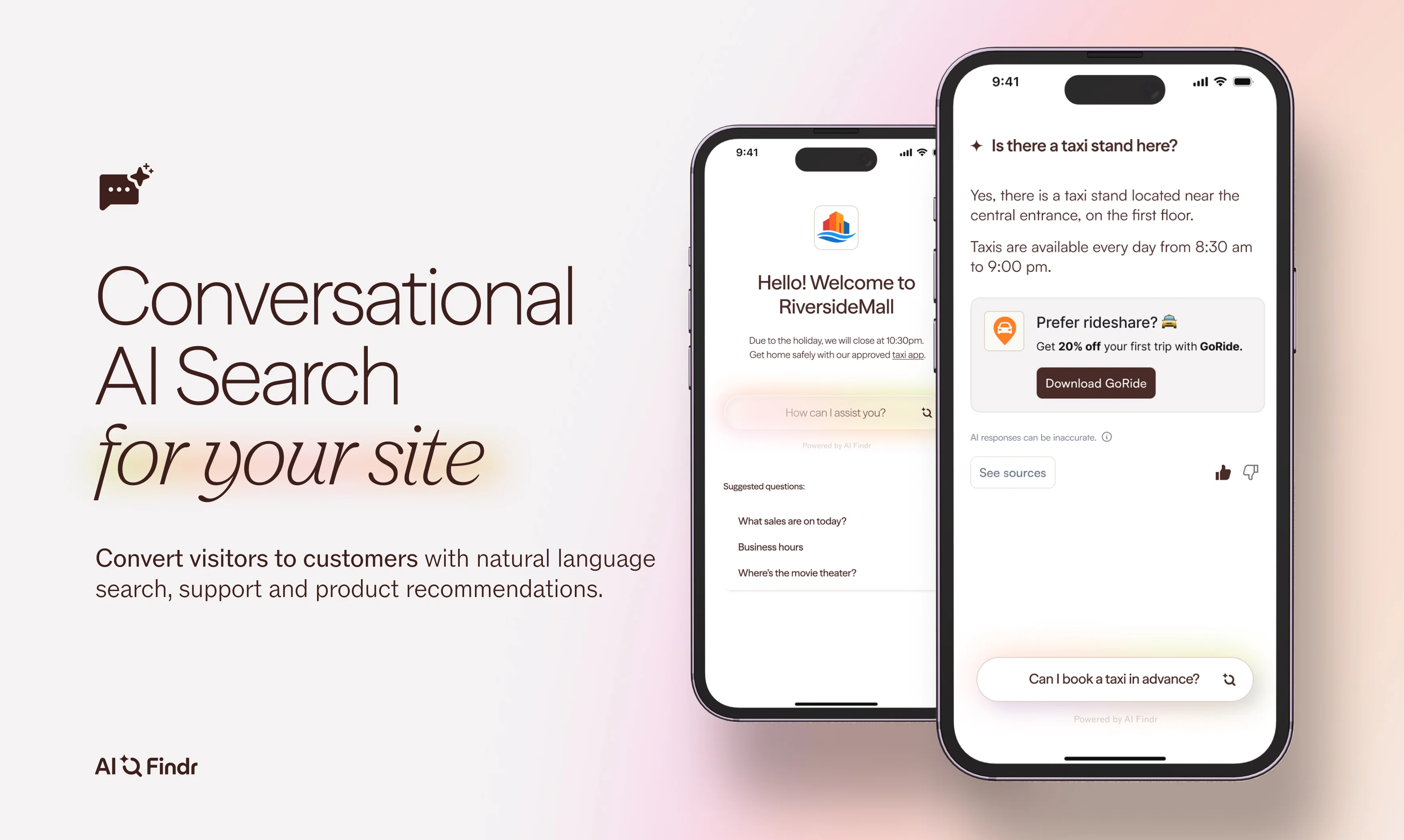 AI Findr website