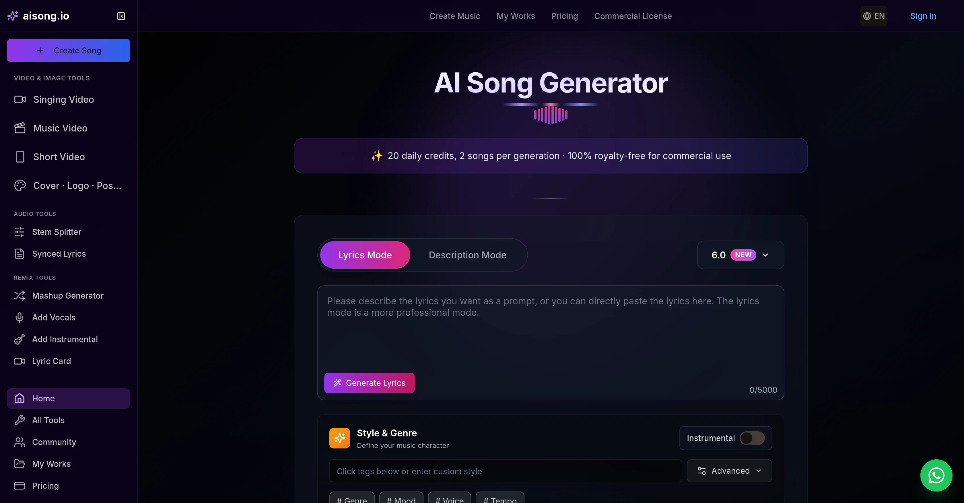 aisong.io website