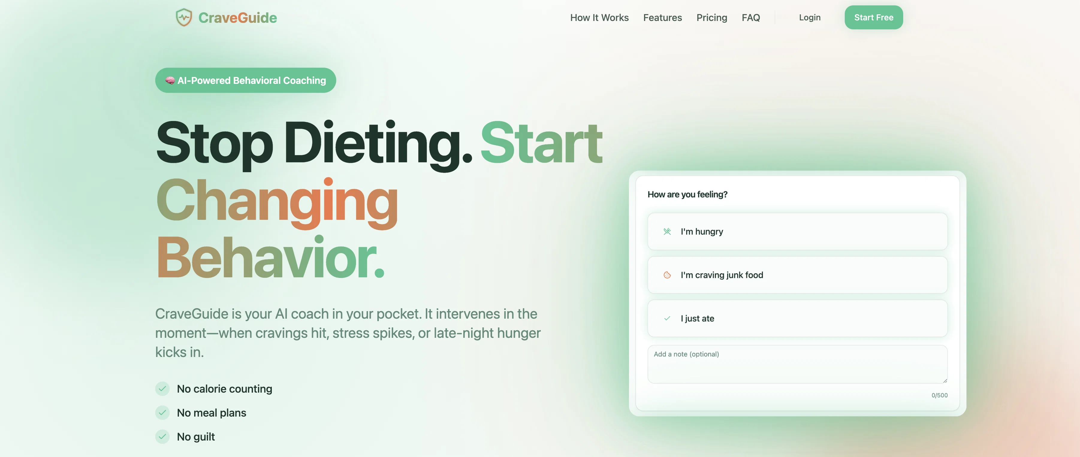 Crave-Guide.Ai website