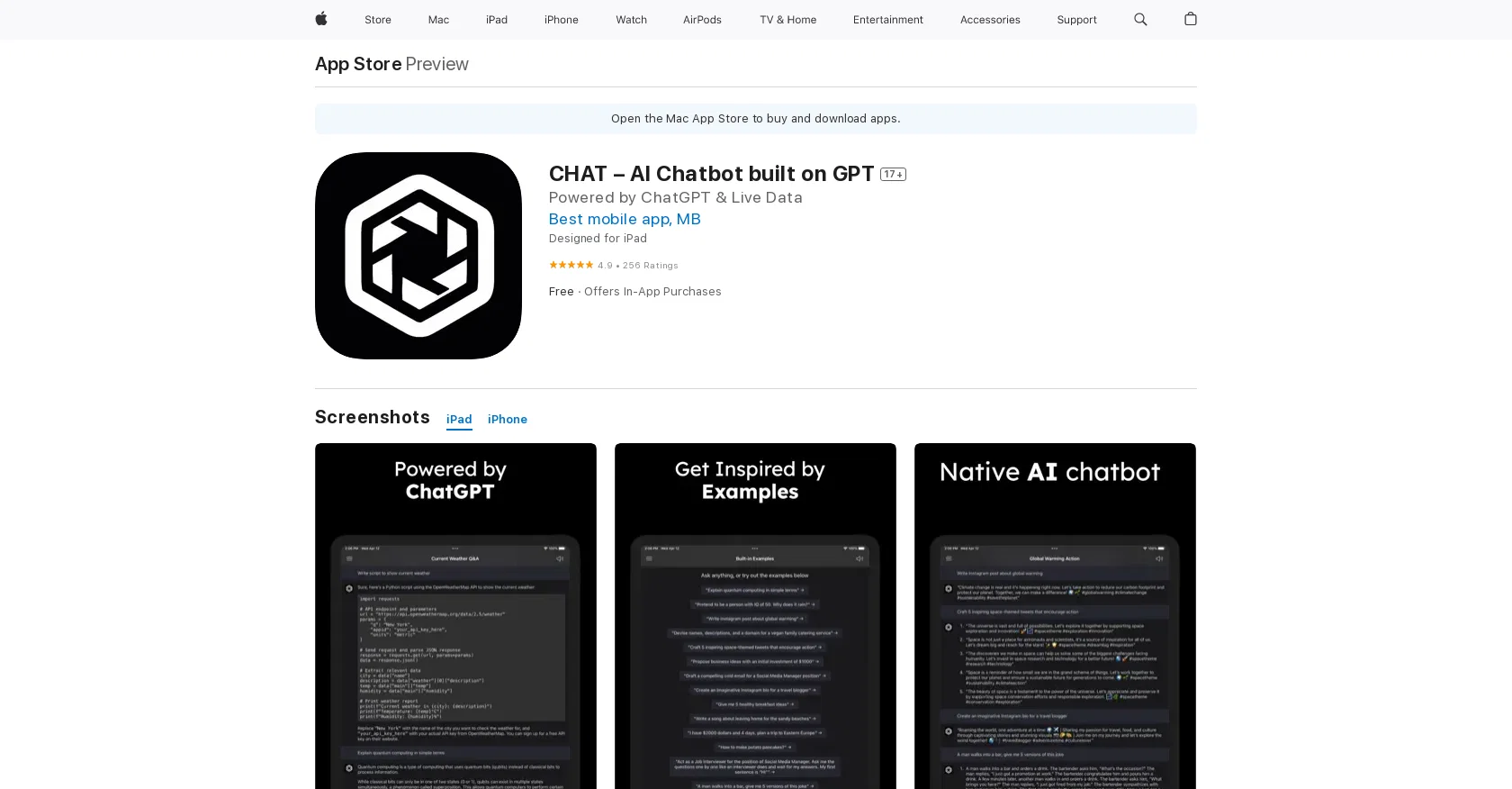 CHAT – AI Chatbot website