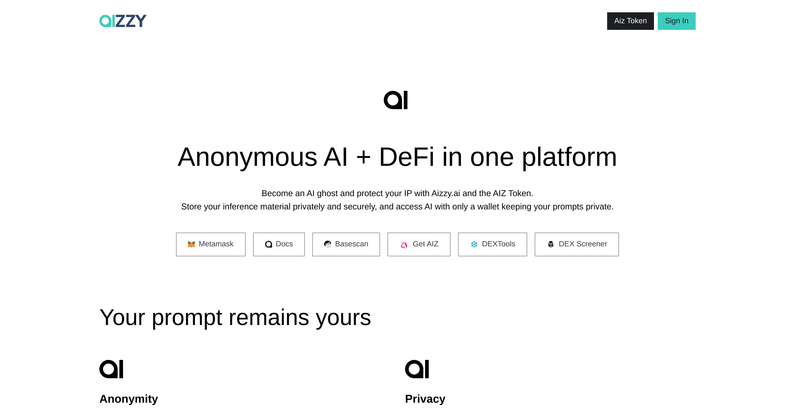 Aizzy website