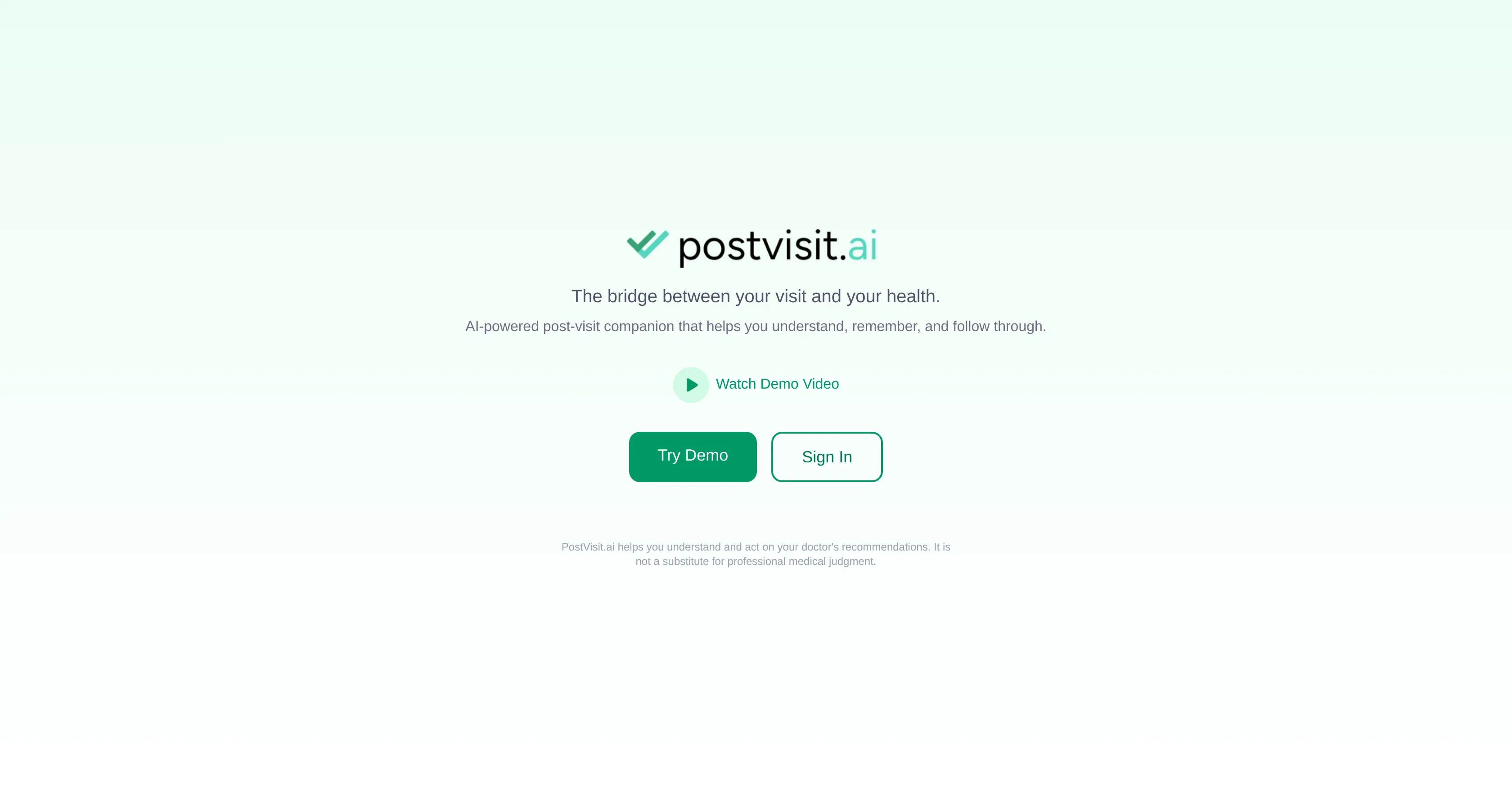 PostVisit.ai website
