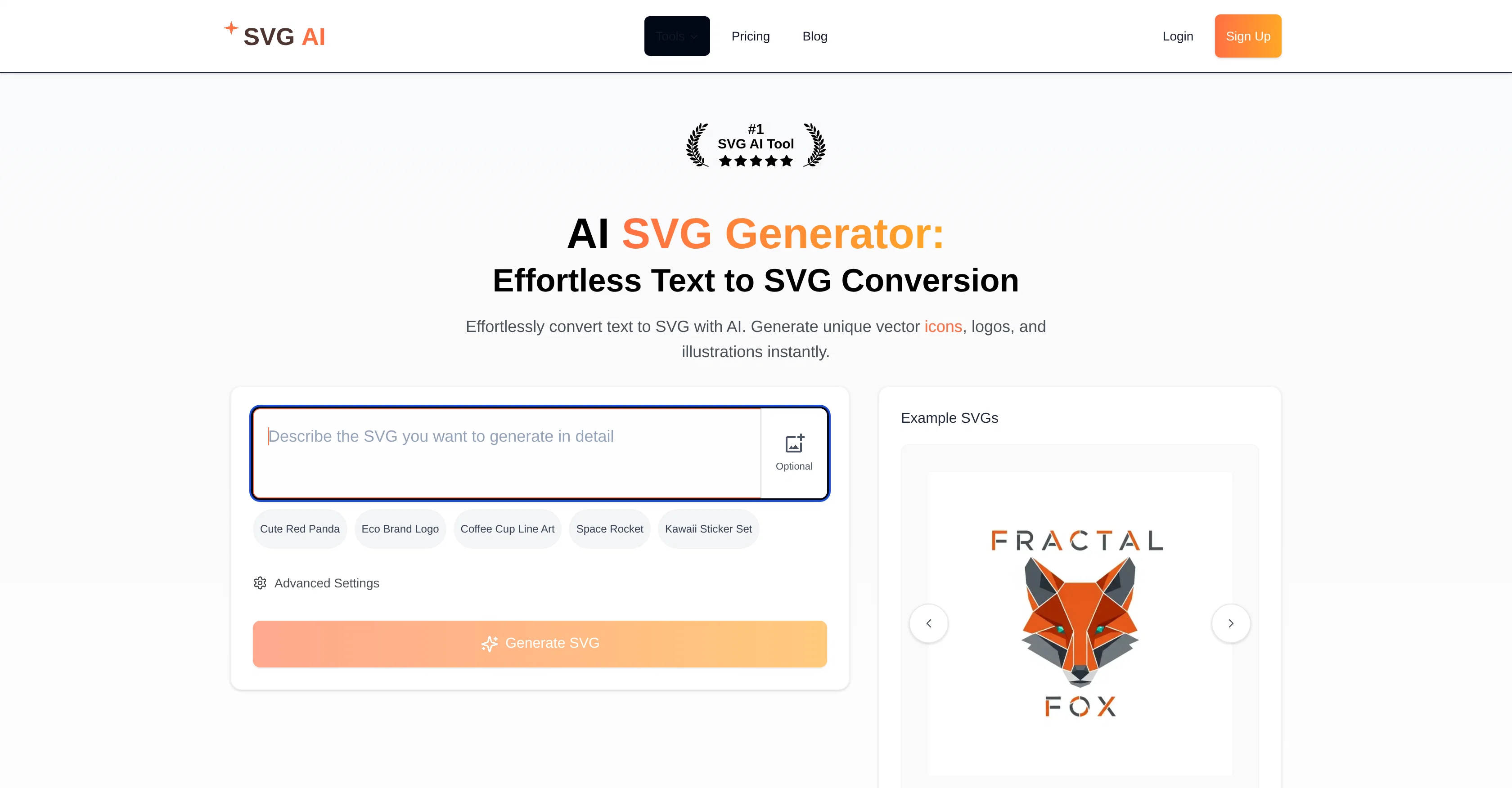 SVG AI website