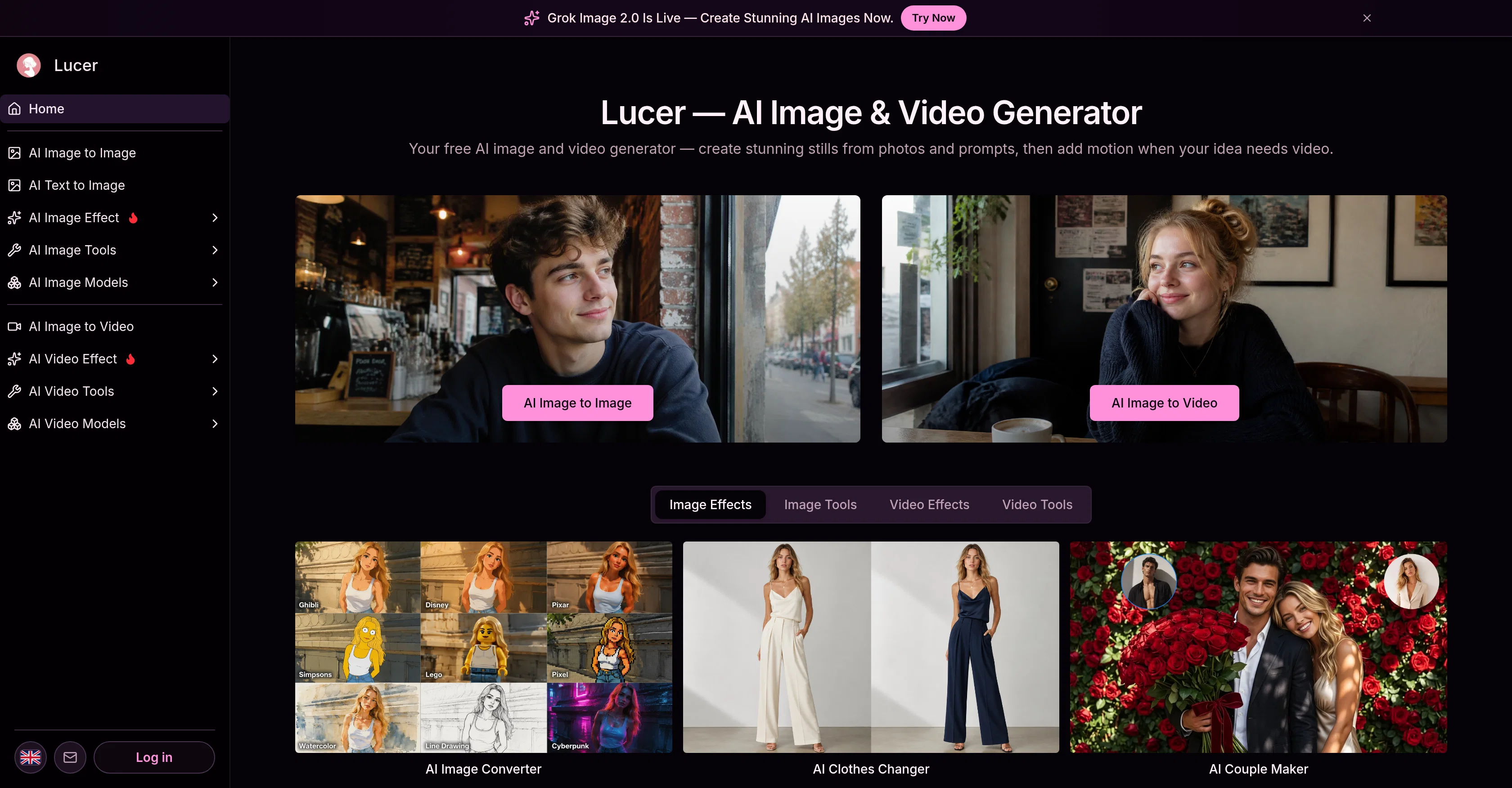 Lucer website