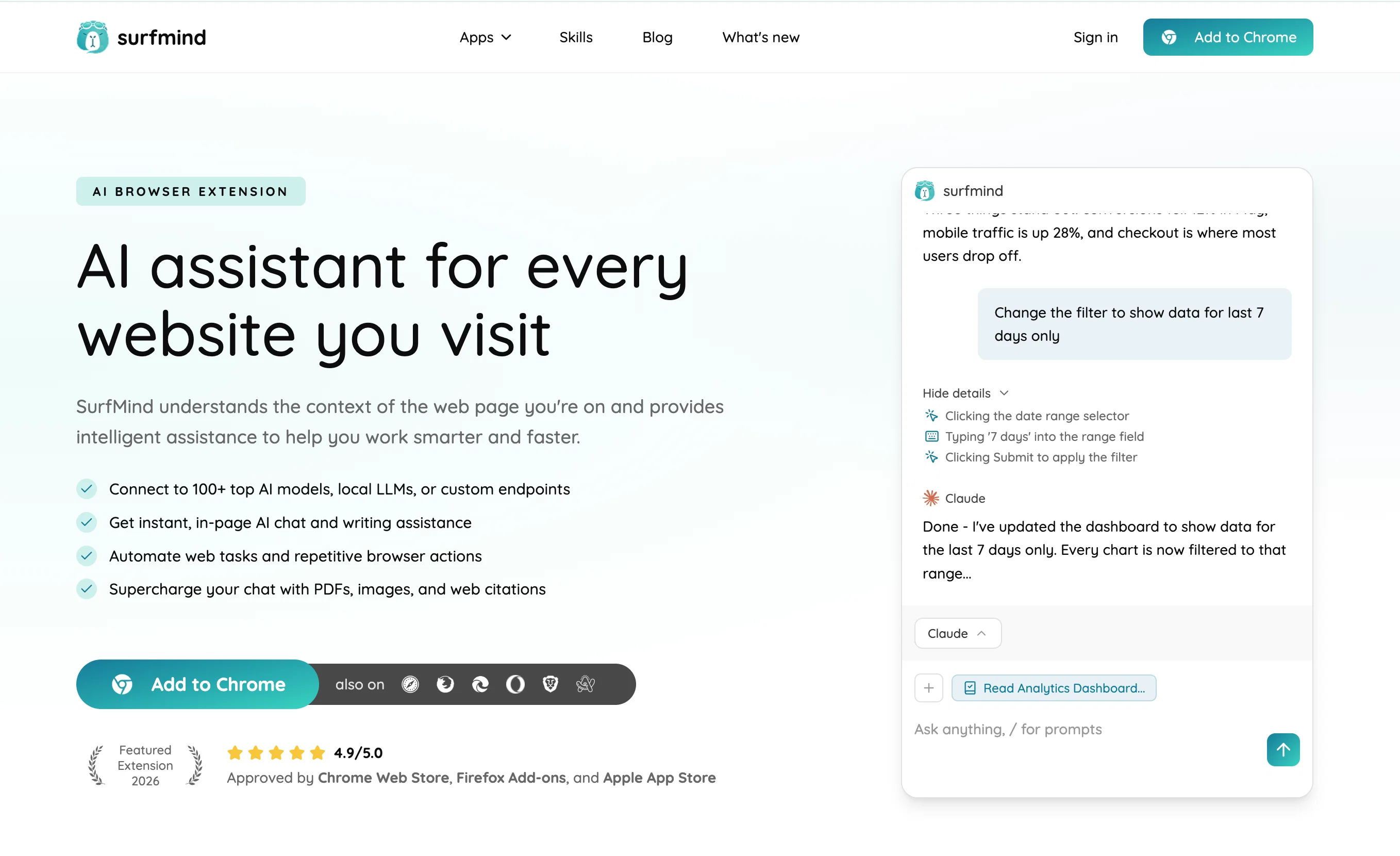 SurfMind website