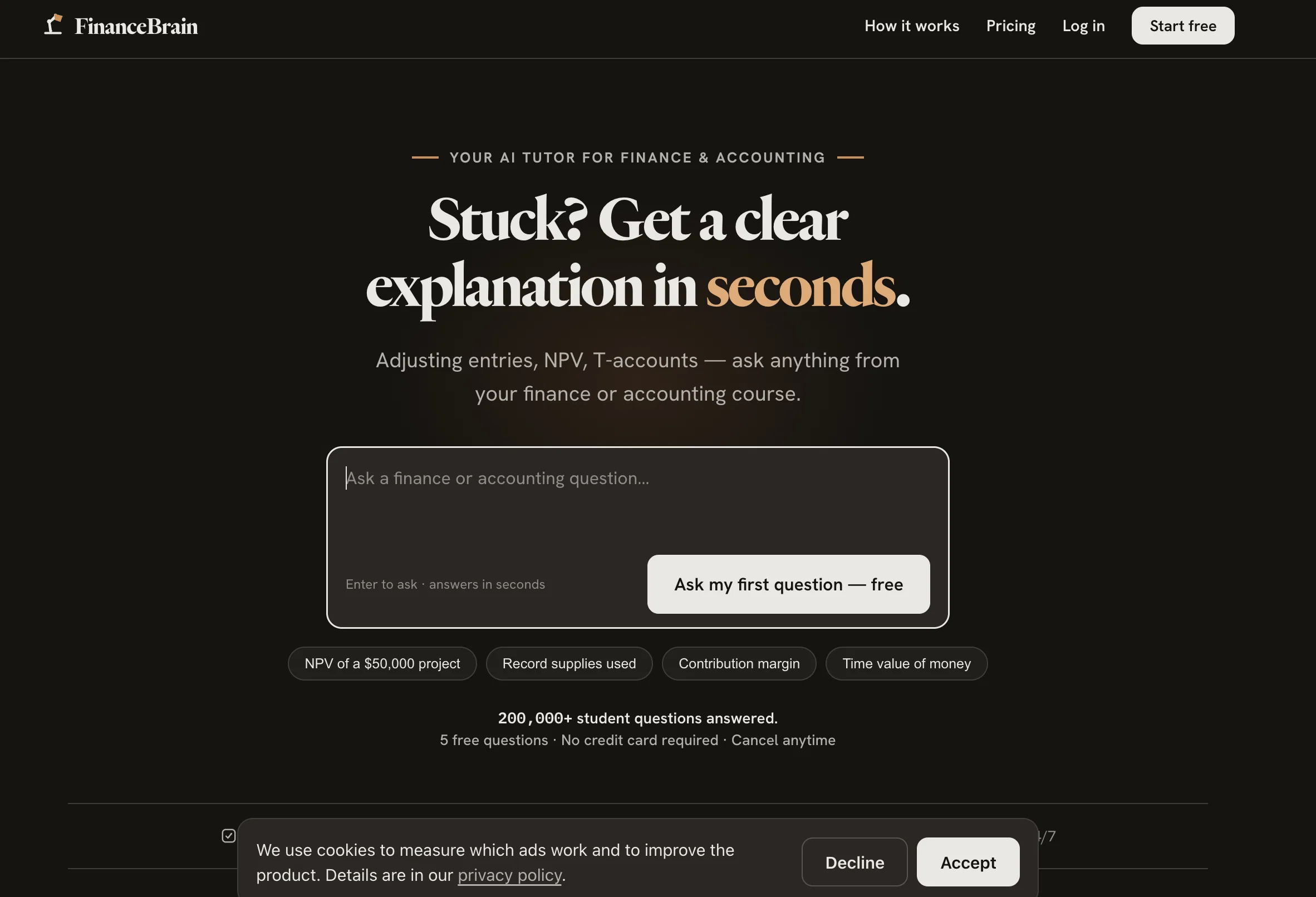 FinanceBrain website