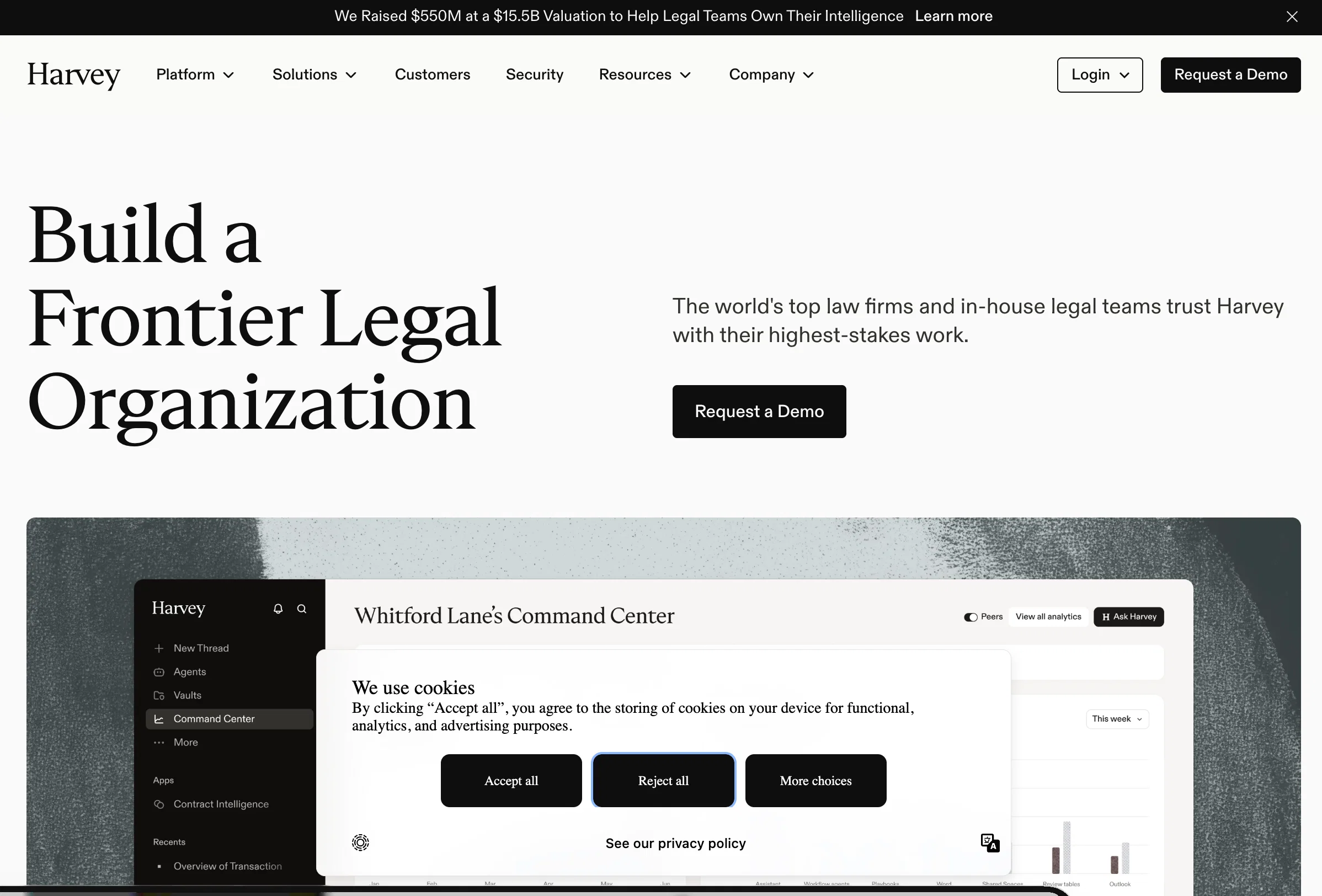 Harvey website