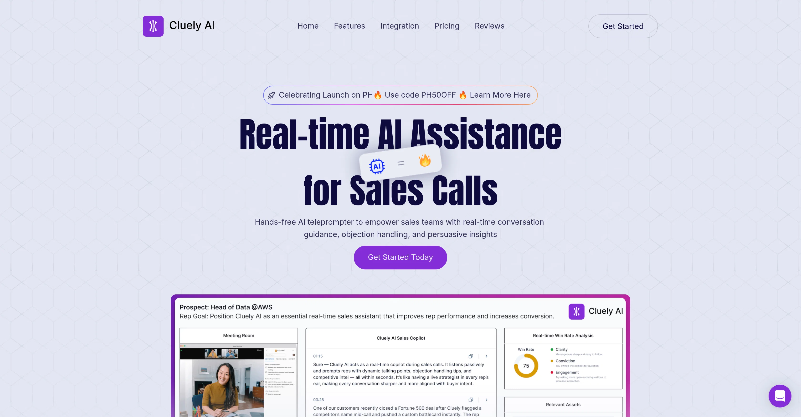 Cluely AI website