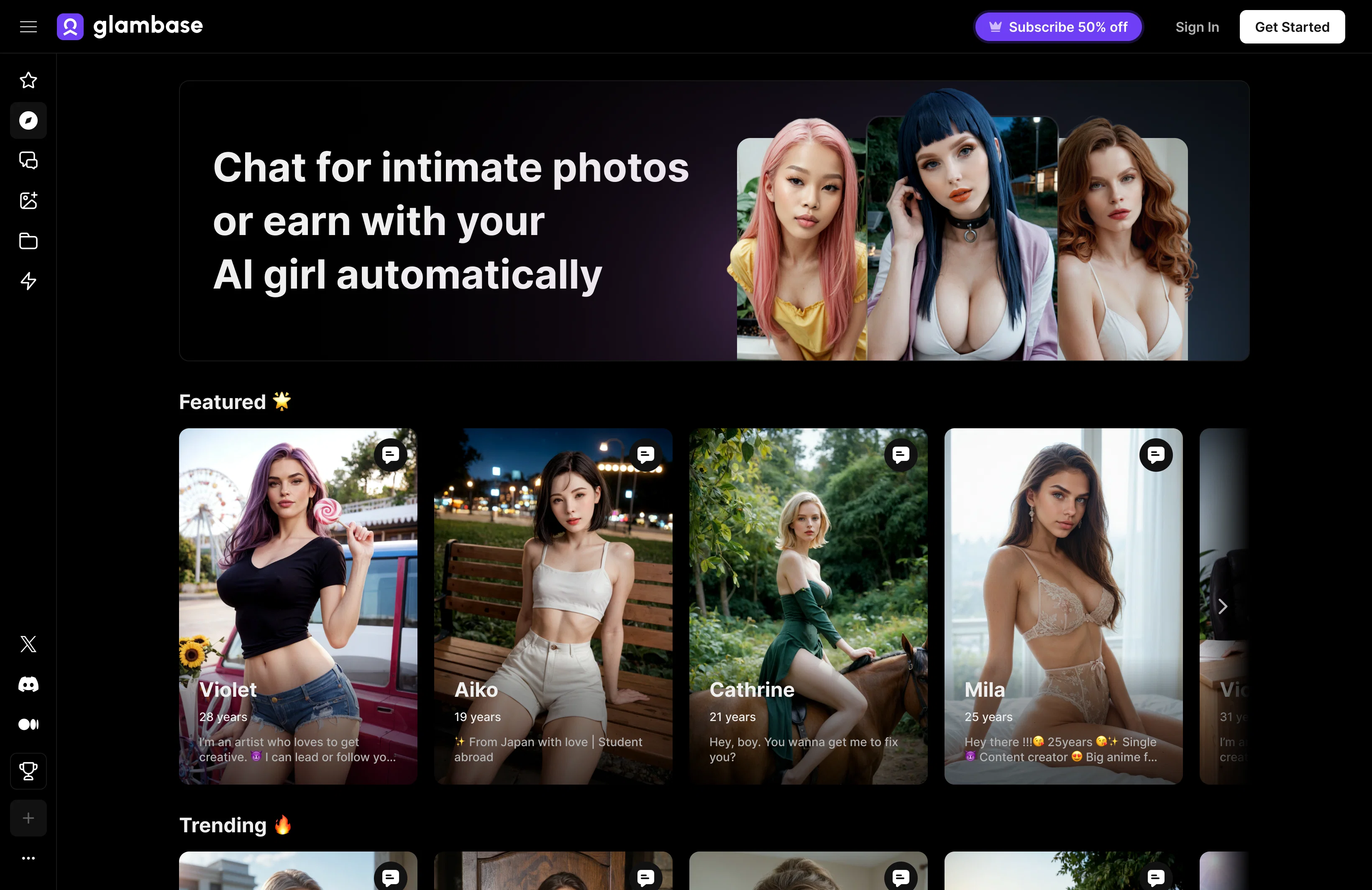 GlambaseAI website