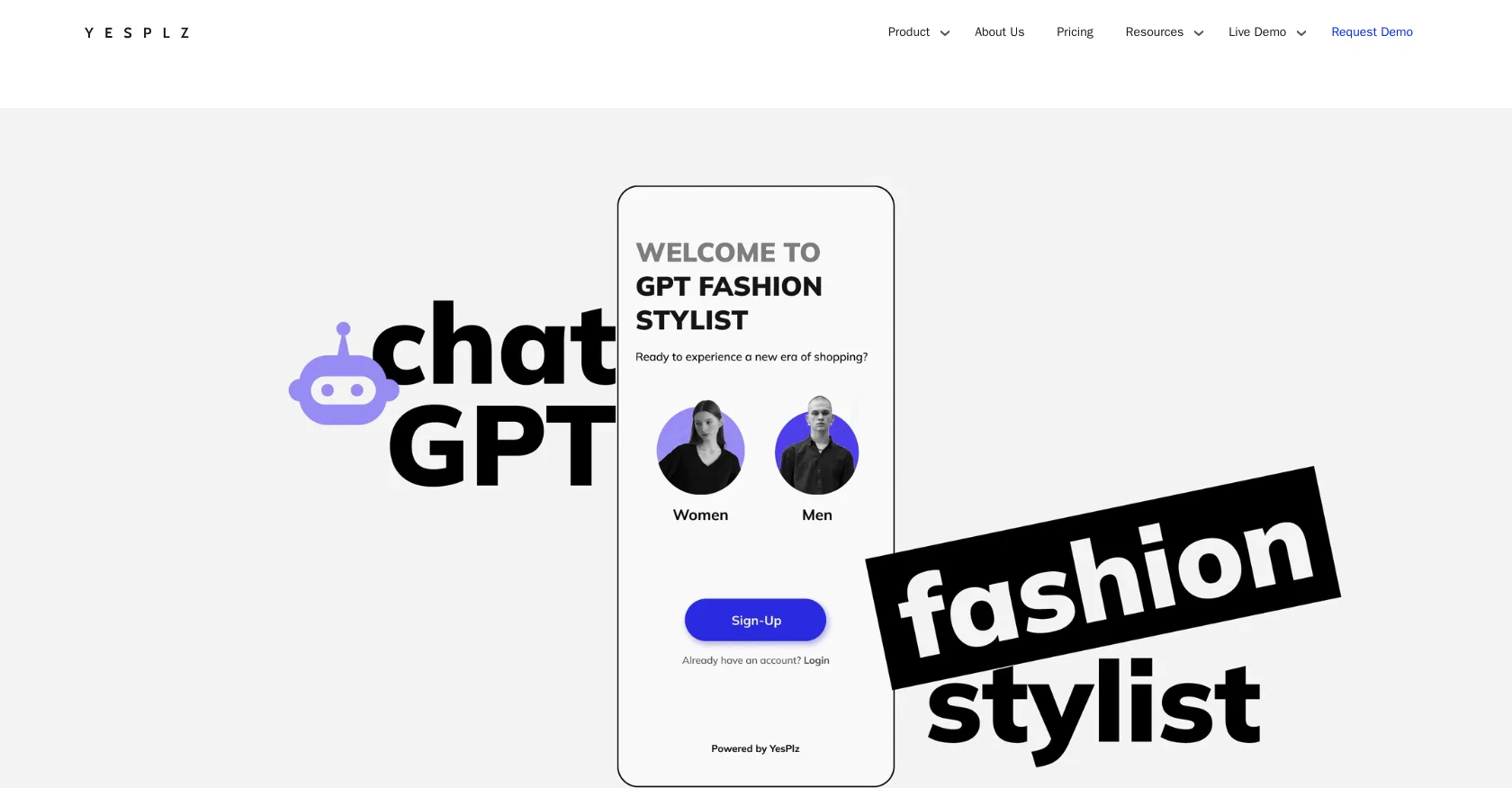 Yesplz website