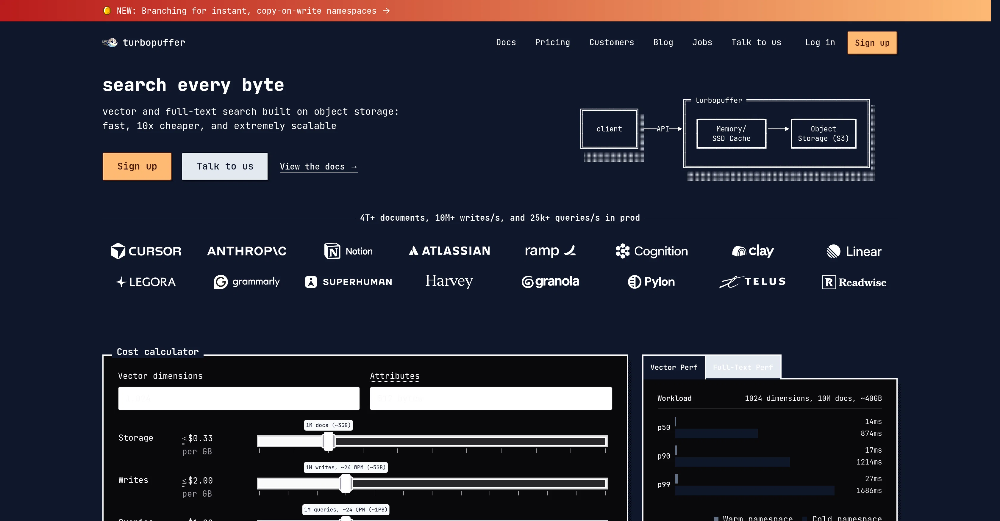 turbopuffer website