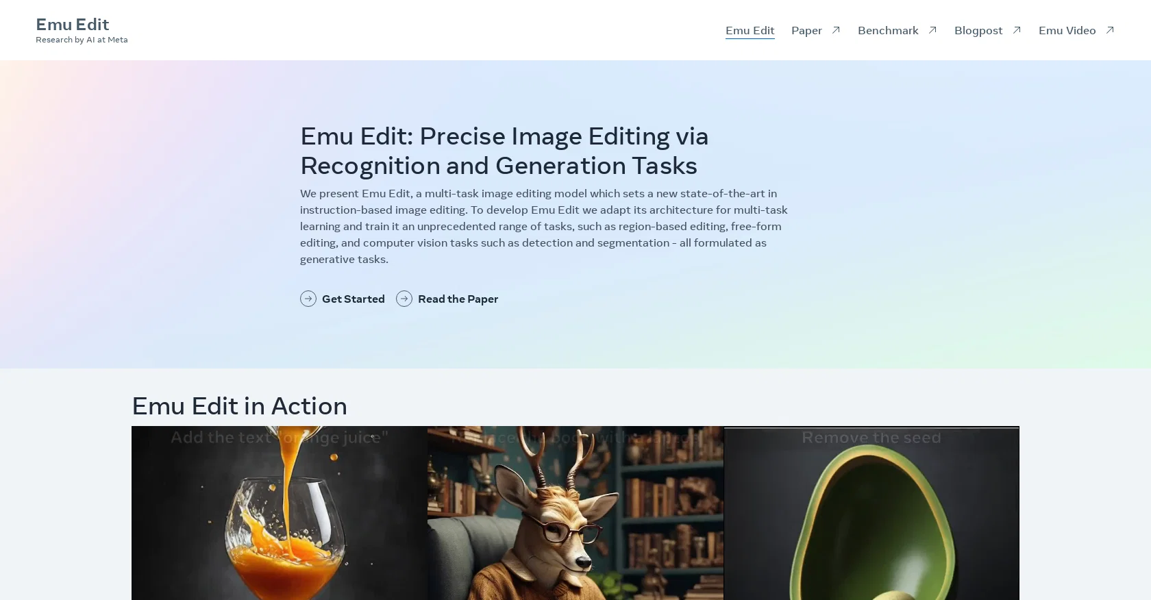 Emu Edit website