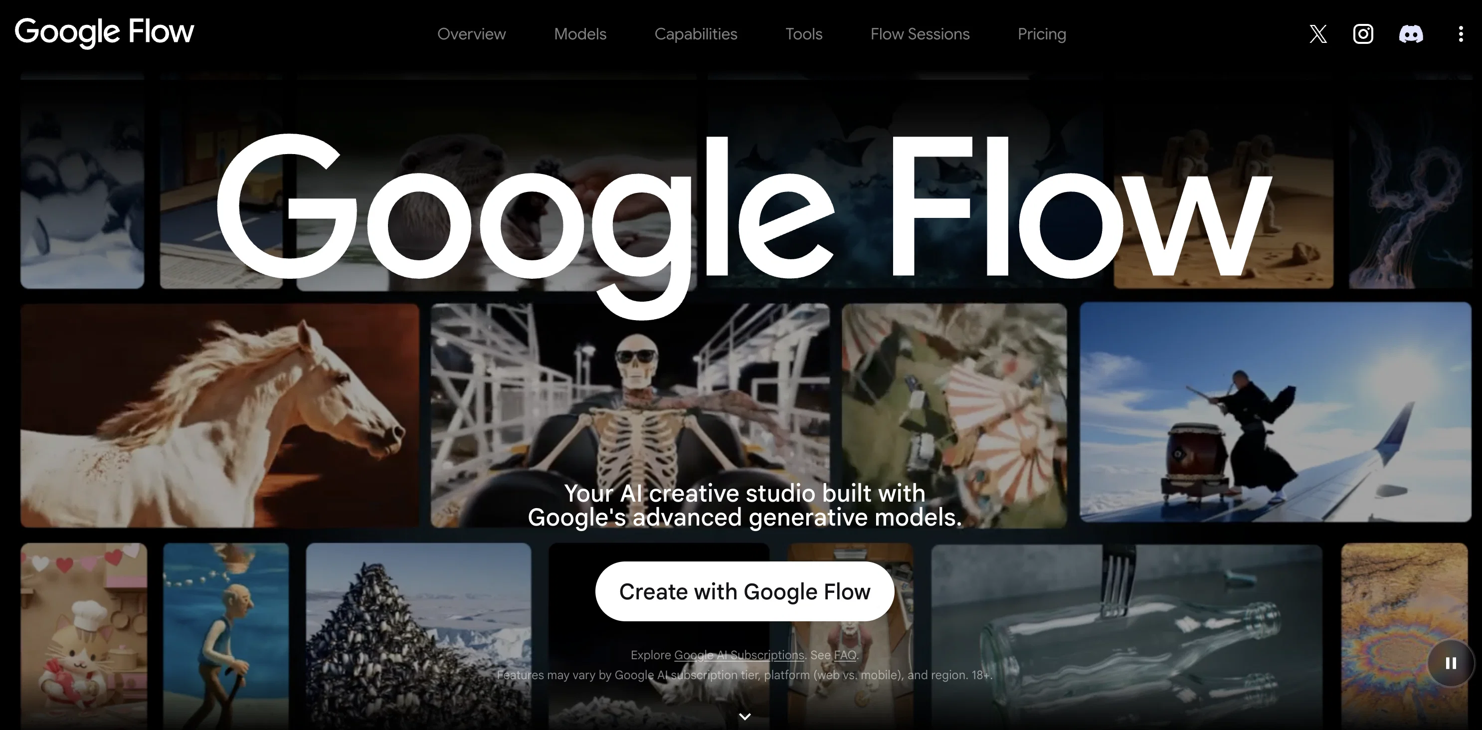 Google Flow website