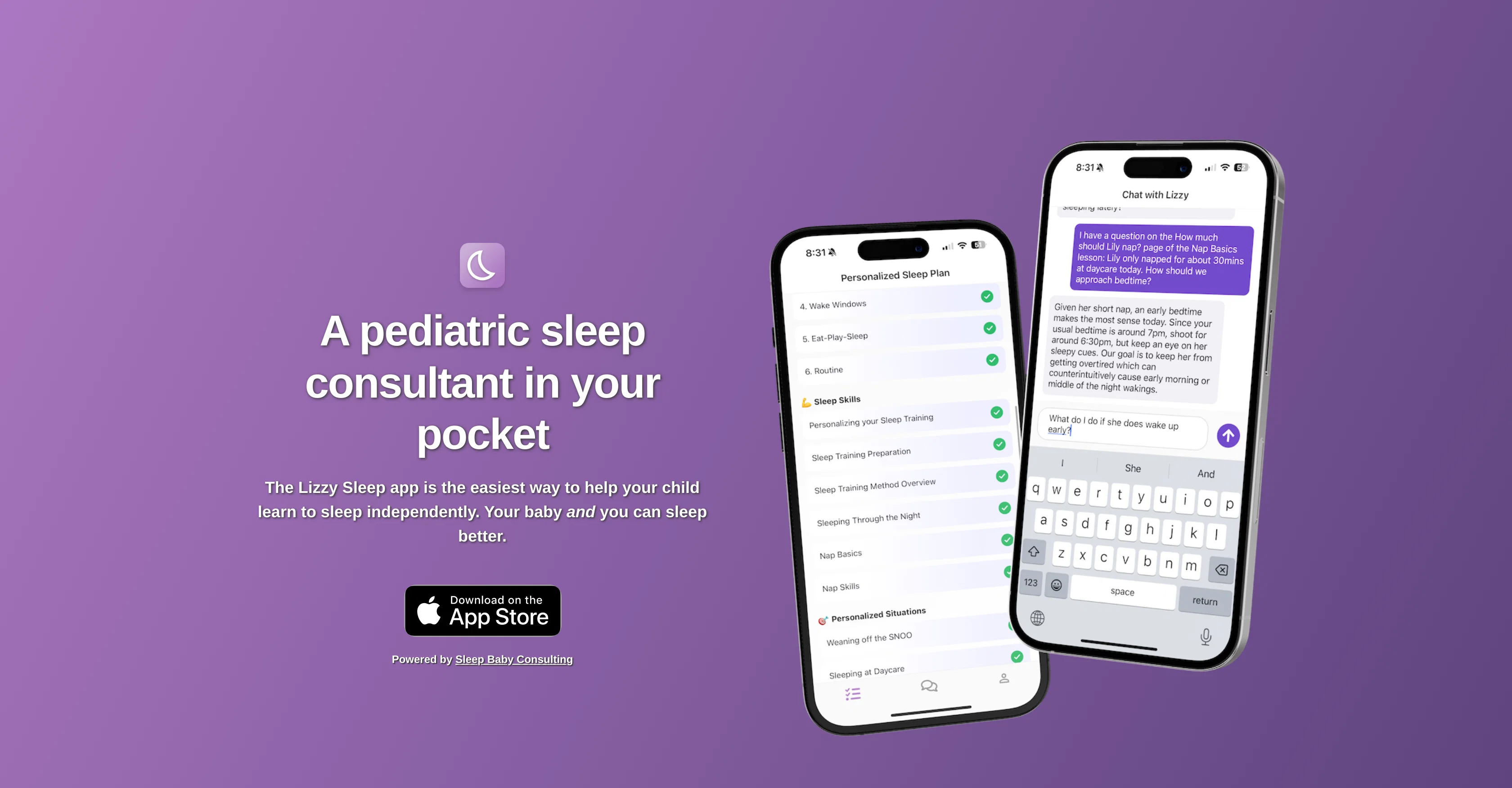 Lizzy Sleep website
