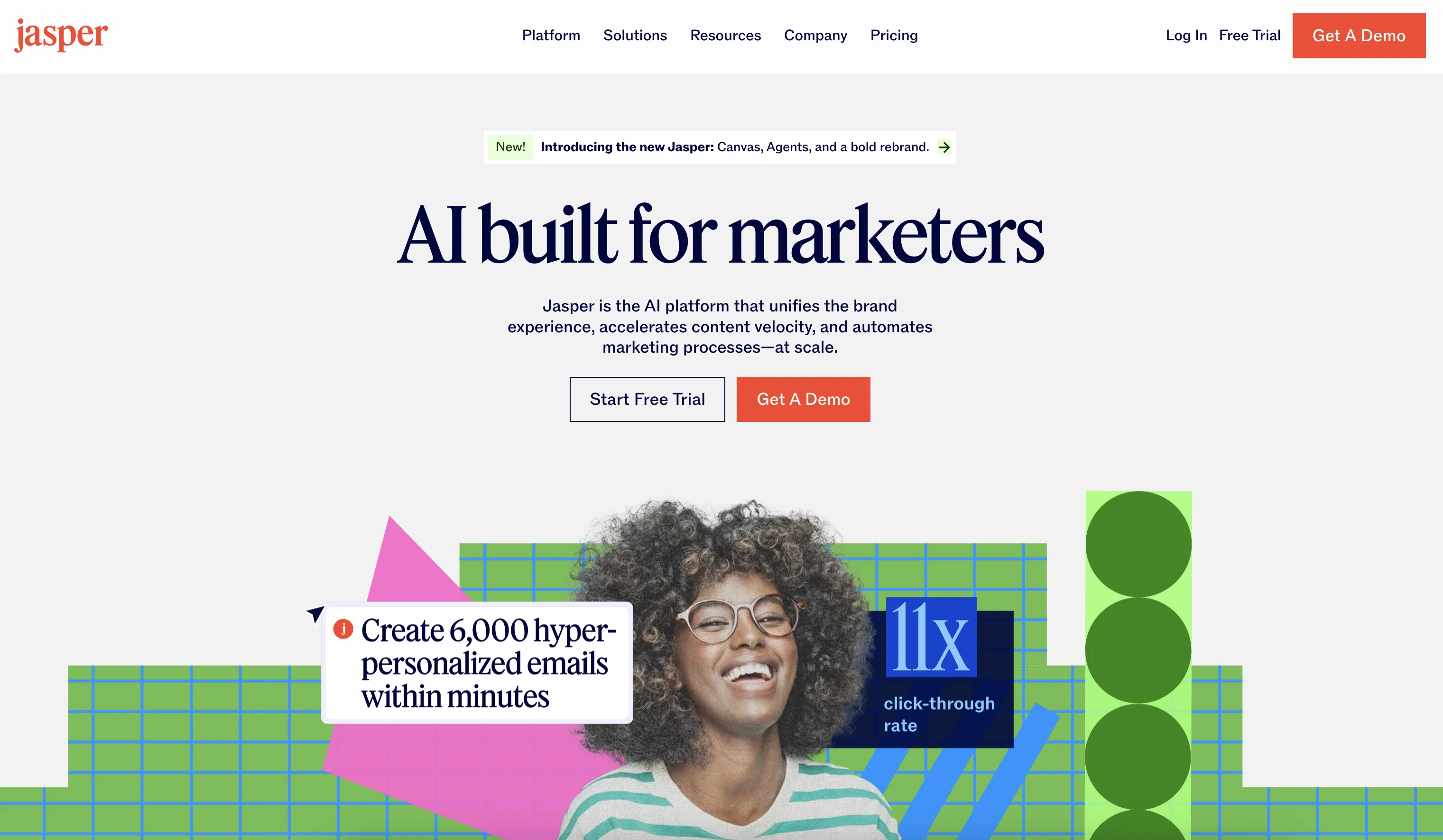 Jasper.ai website