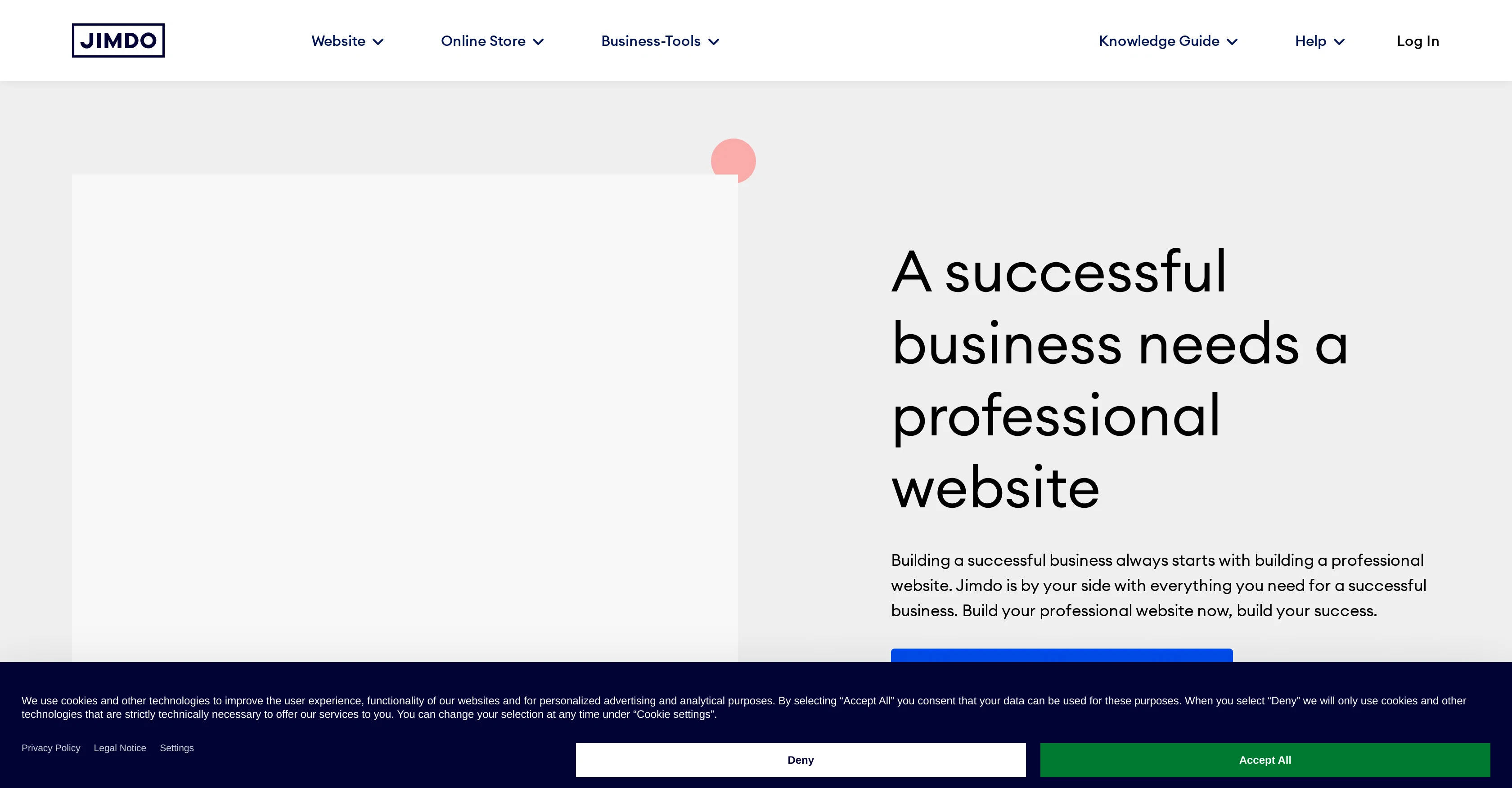 Jimdo website