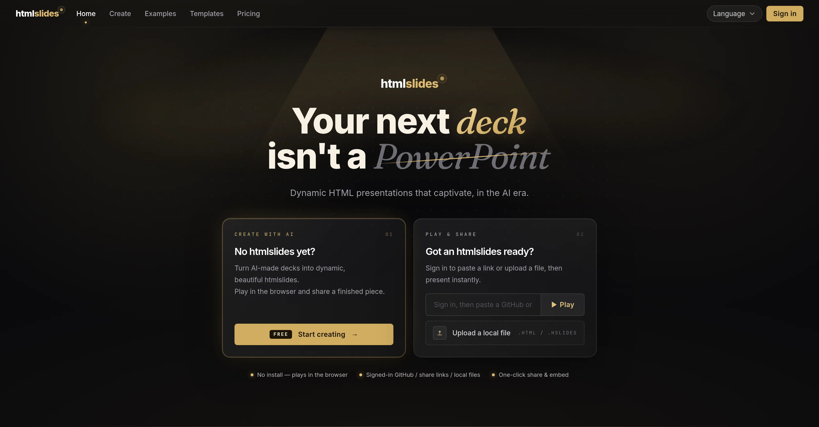 htmlslides website