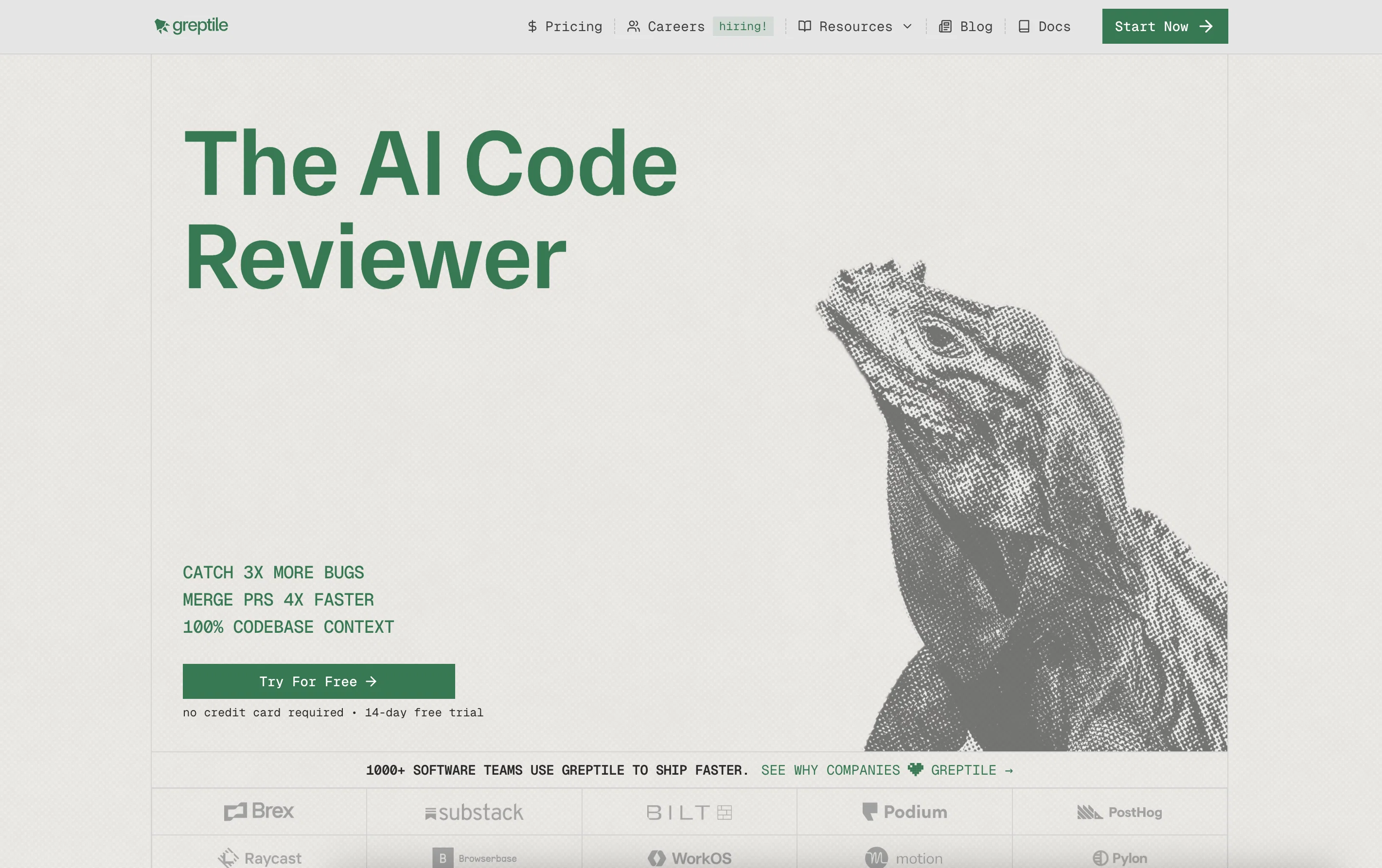 Greptile AI website