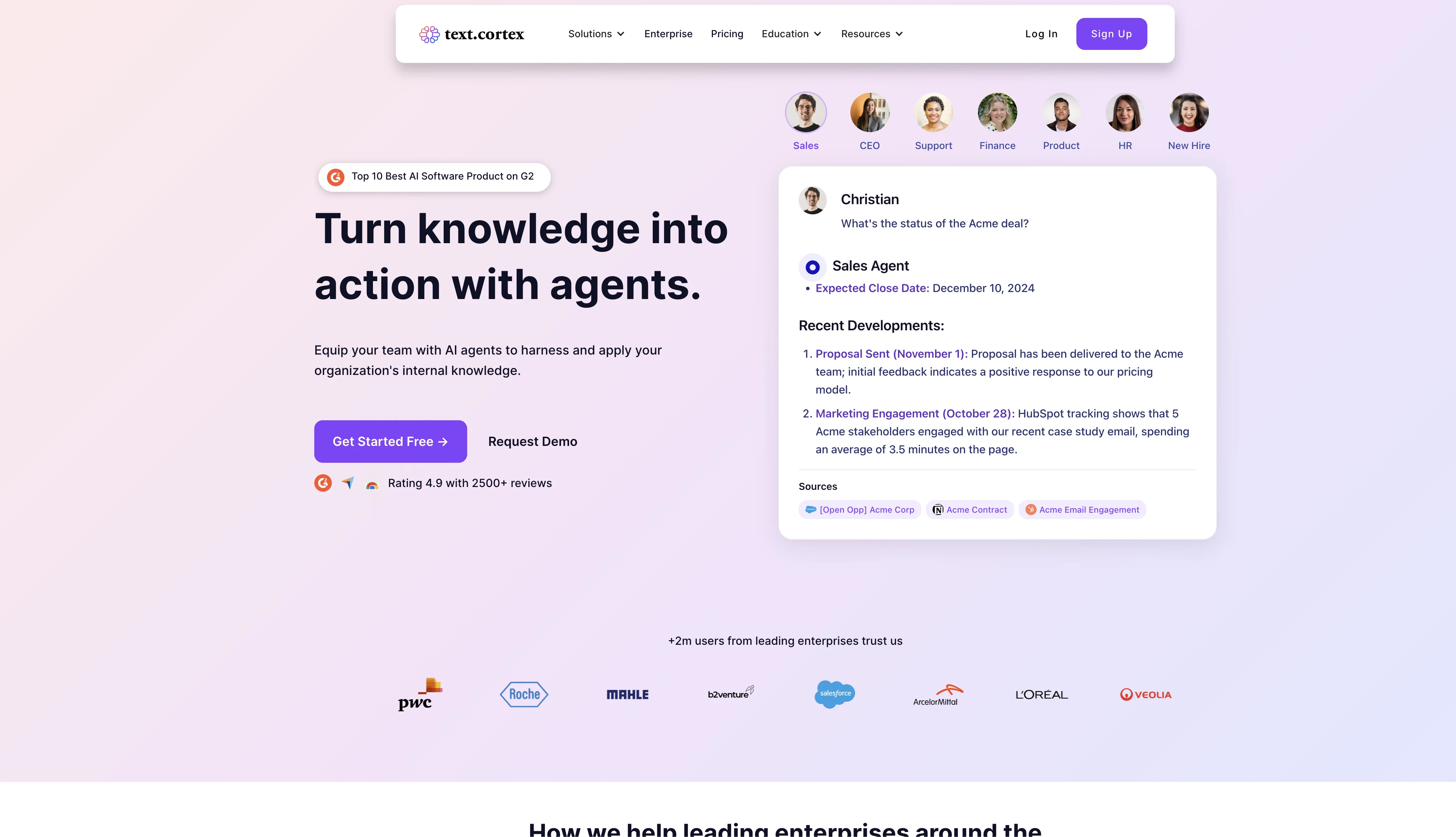 TextCortex website