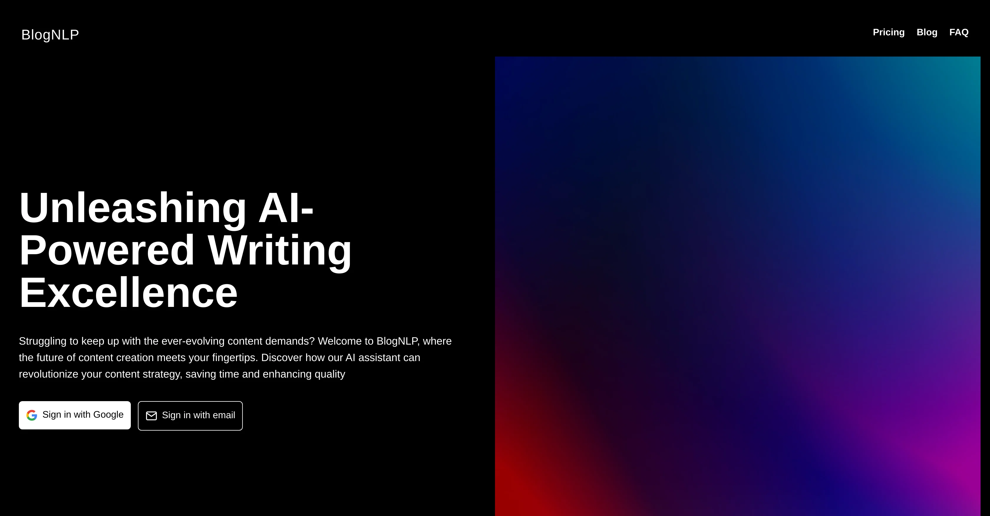 BlogNLP website