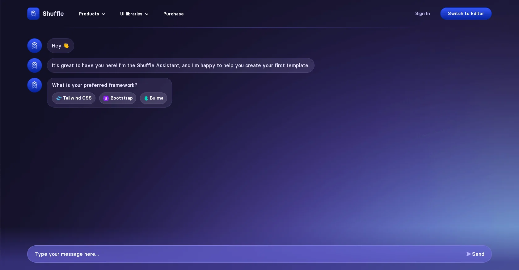 Shuffle website