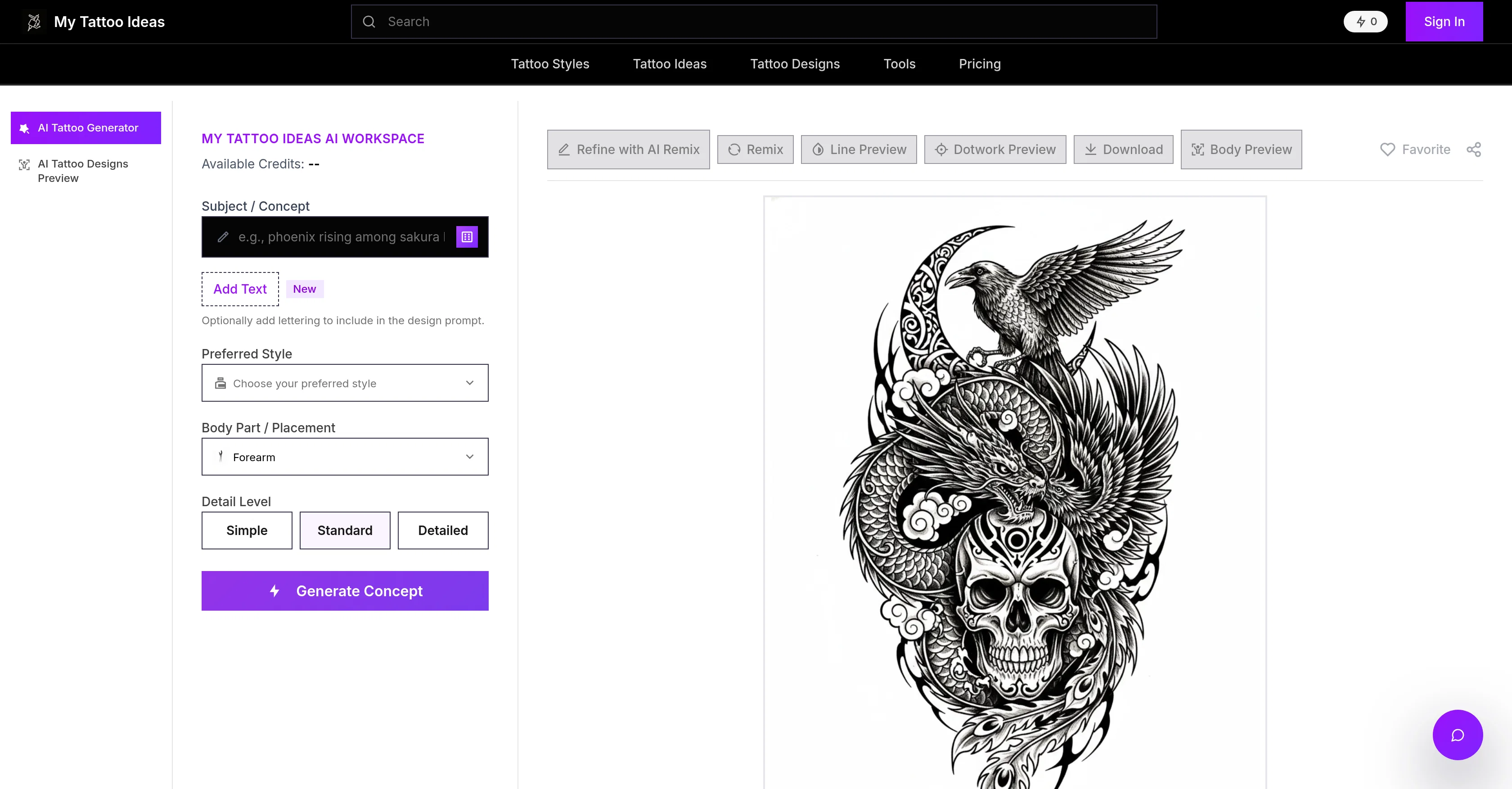 My Tattoo Ideas website