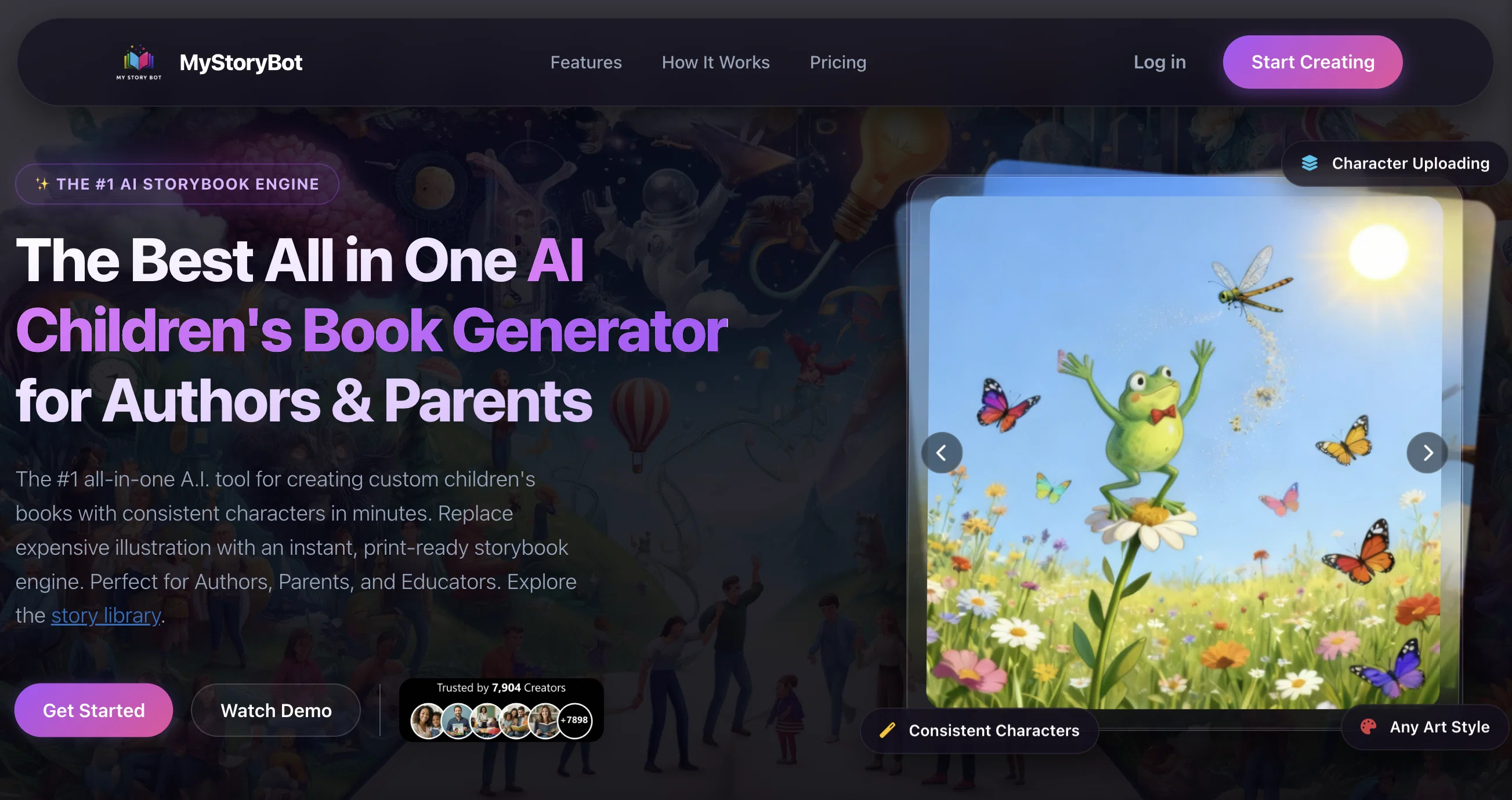 MyStoryBot website