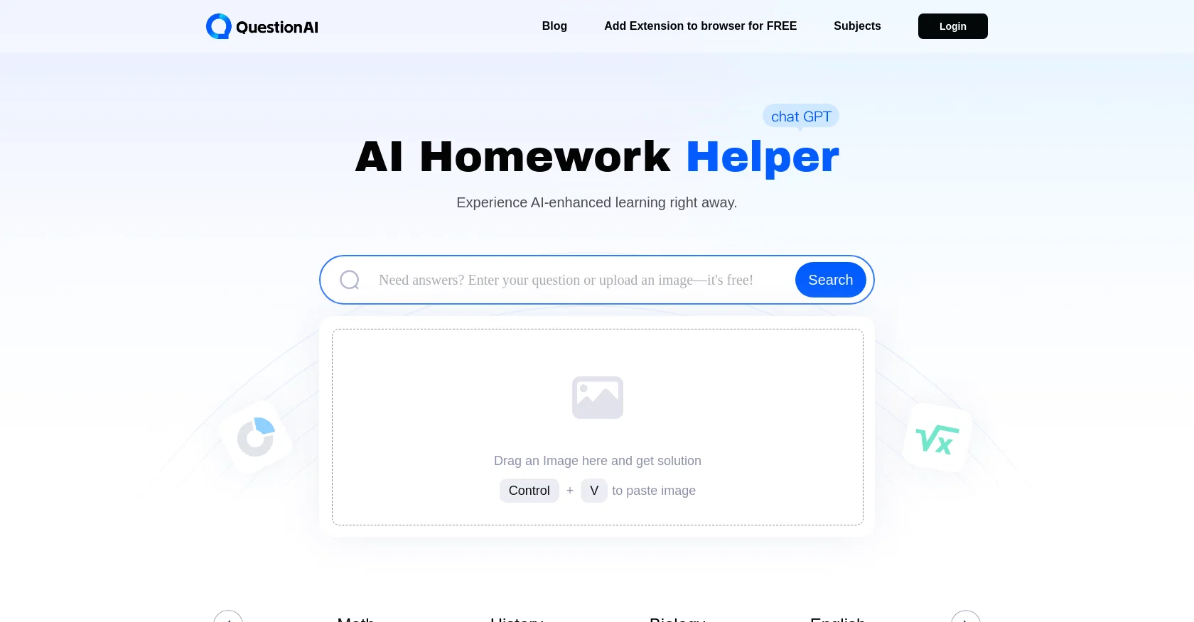 QuestionAI website