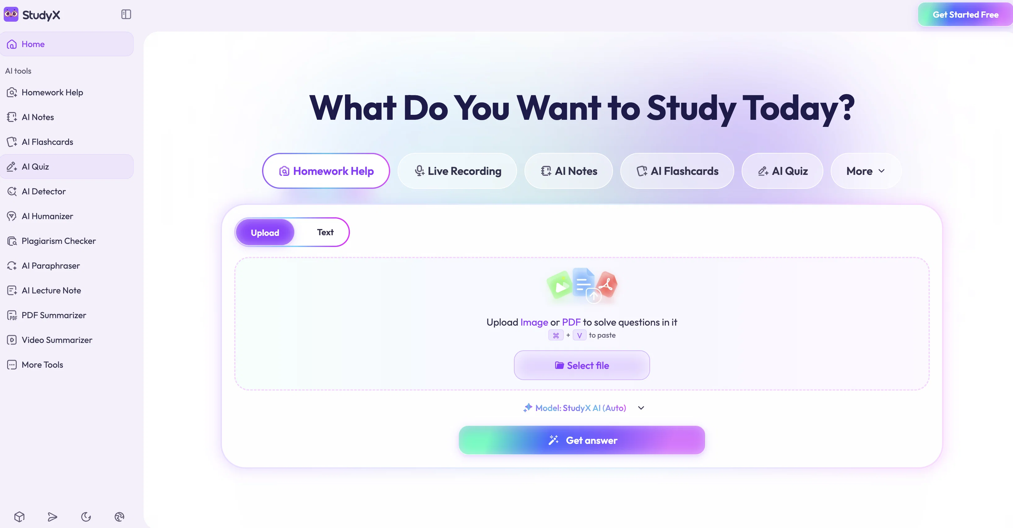 StudyX website