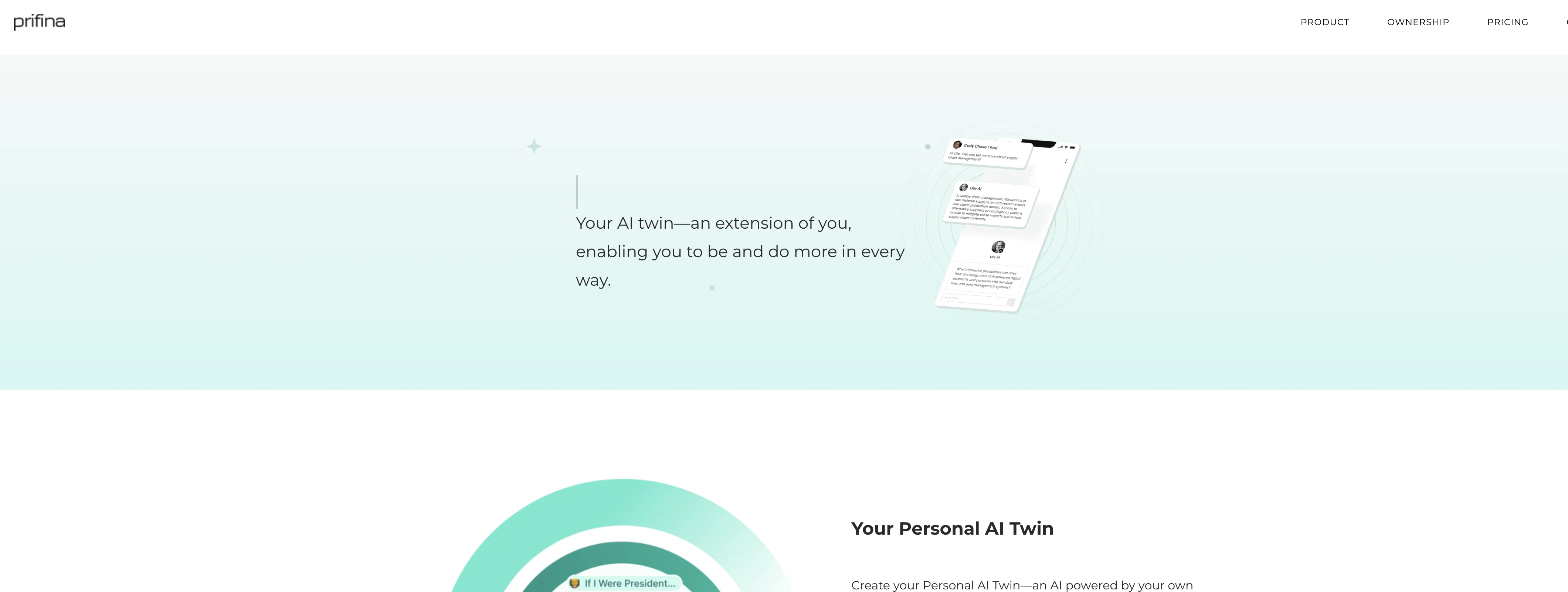 Prifina website