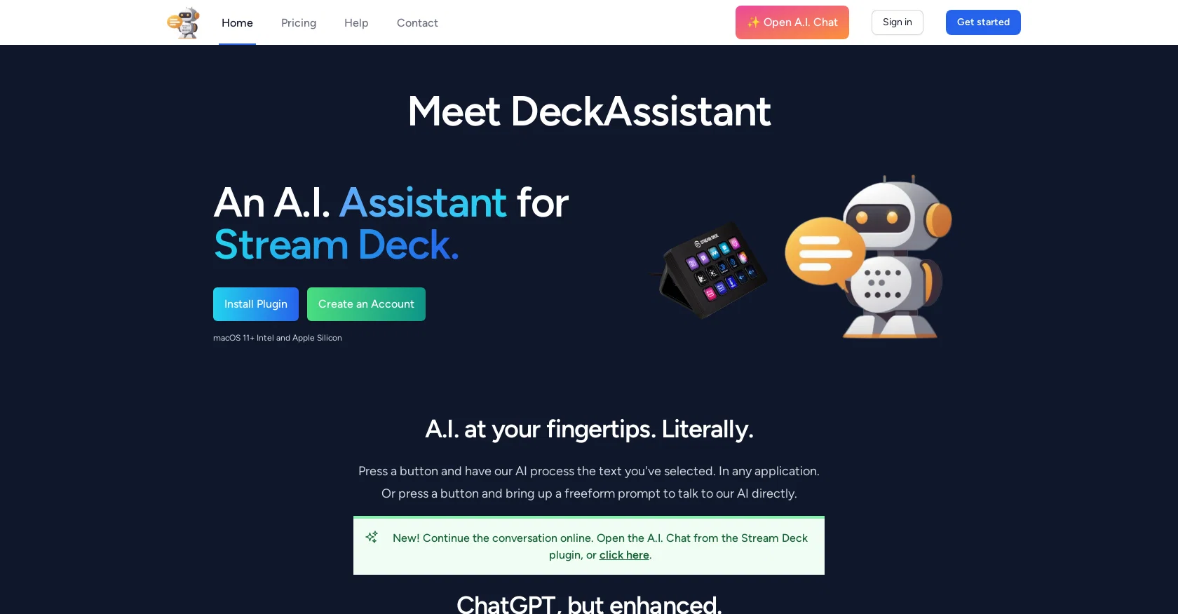 DeckAssistant website