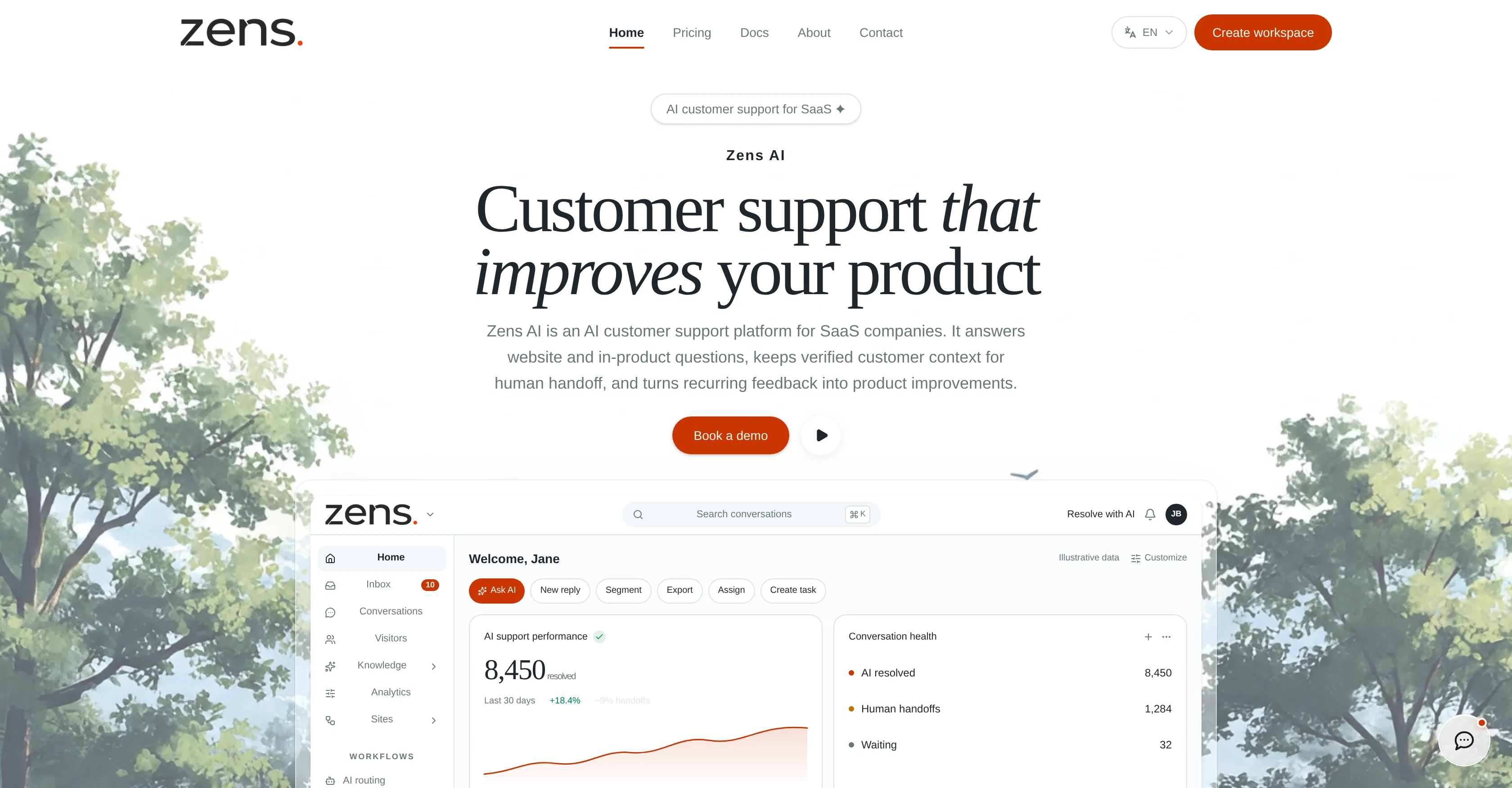 Zens AI website