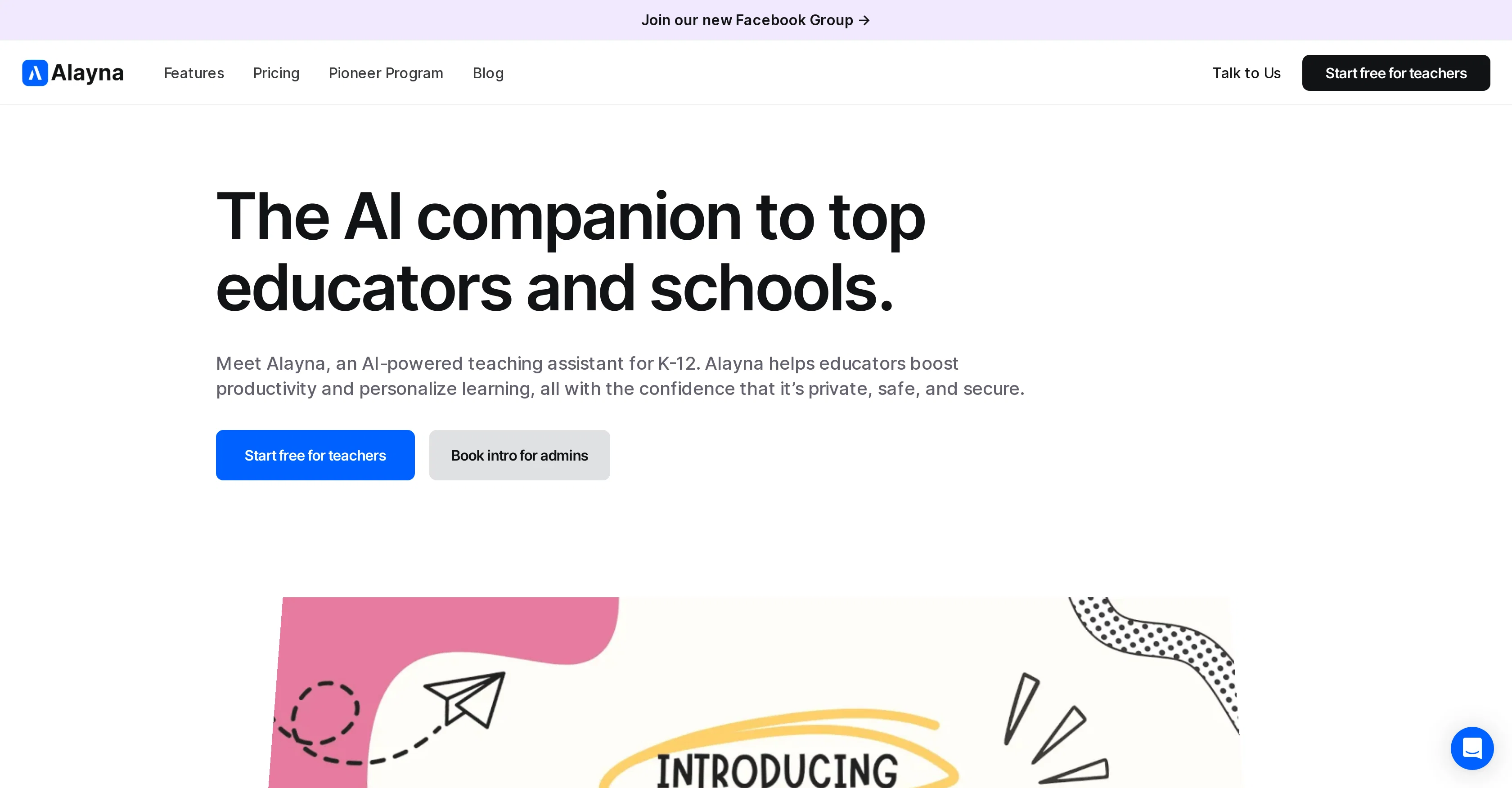 Alayna AI website