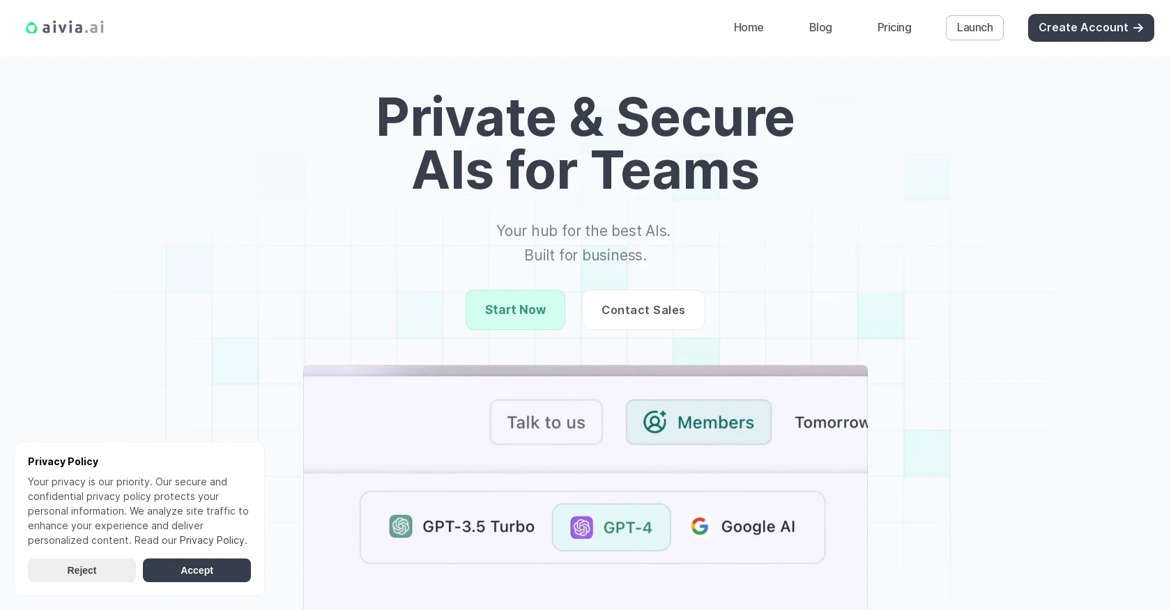 Aivia website