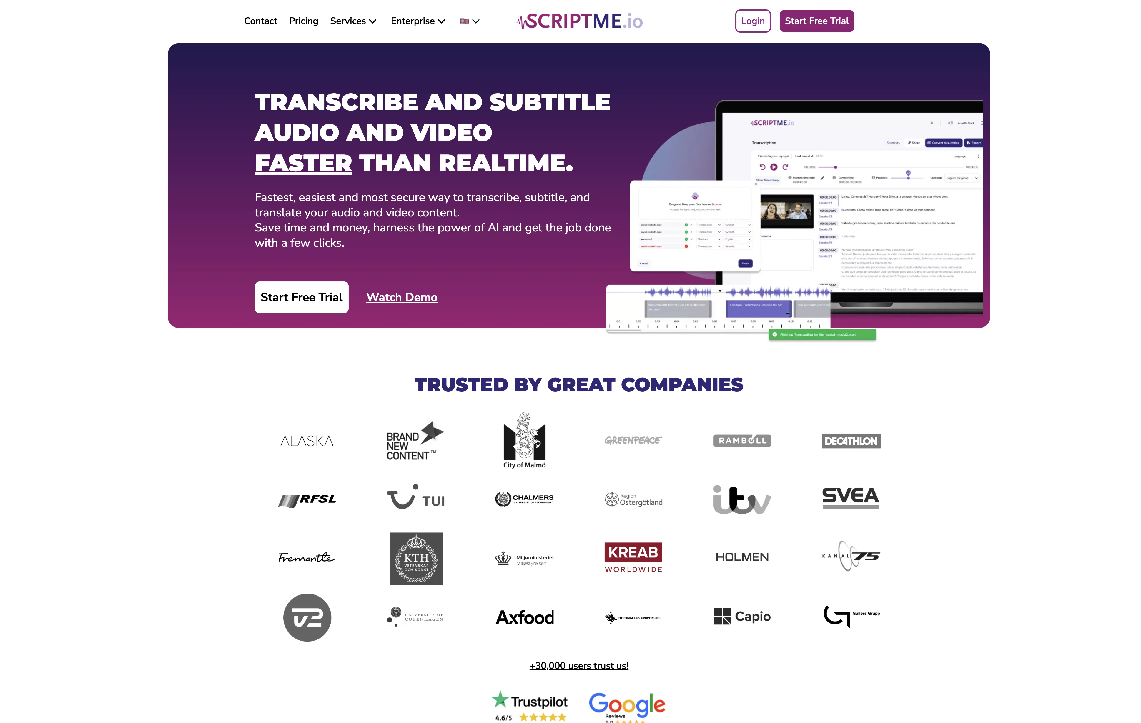 ScriptMe website