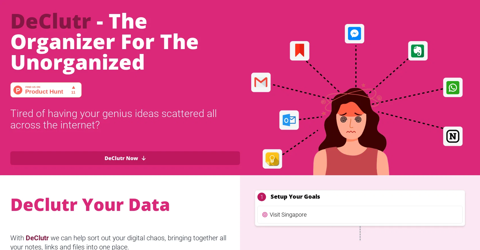 DeClutr website