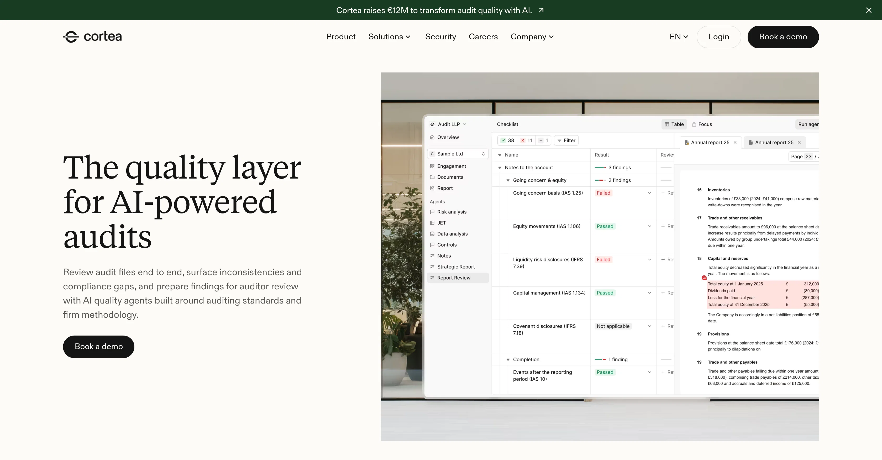 Cortea website