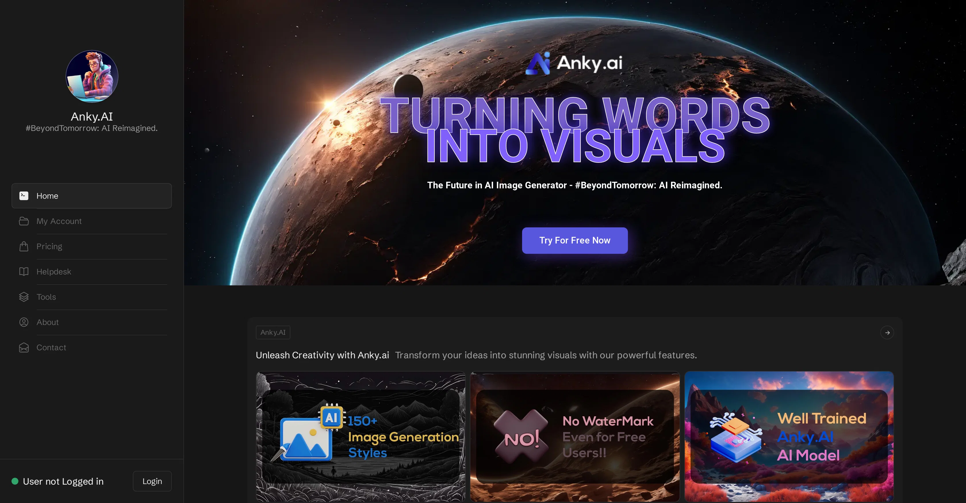 Anky.AI website
