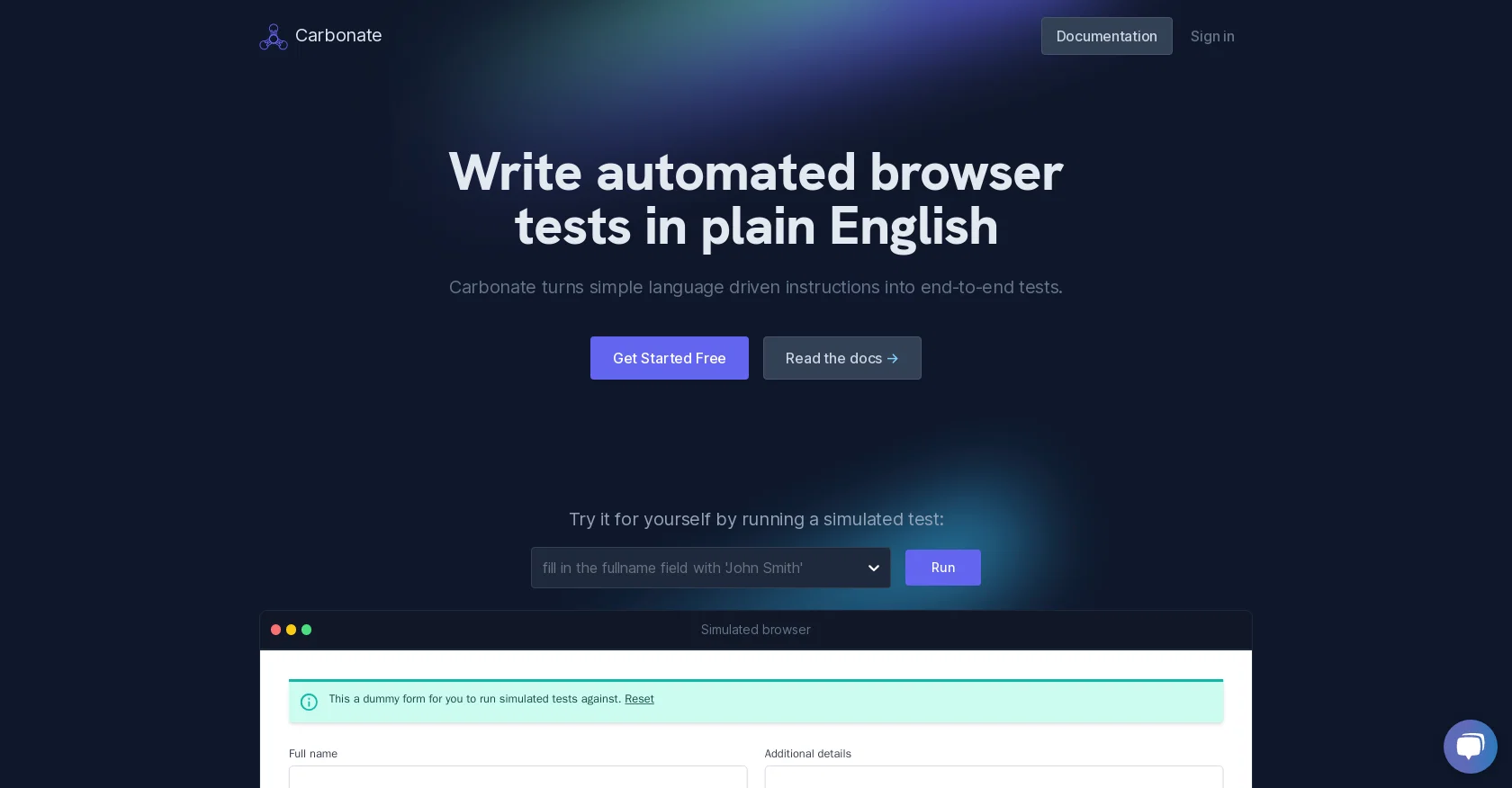 Carbonate website