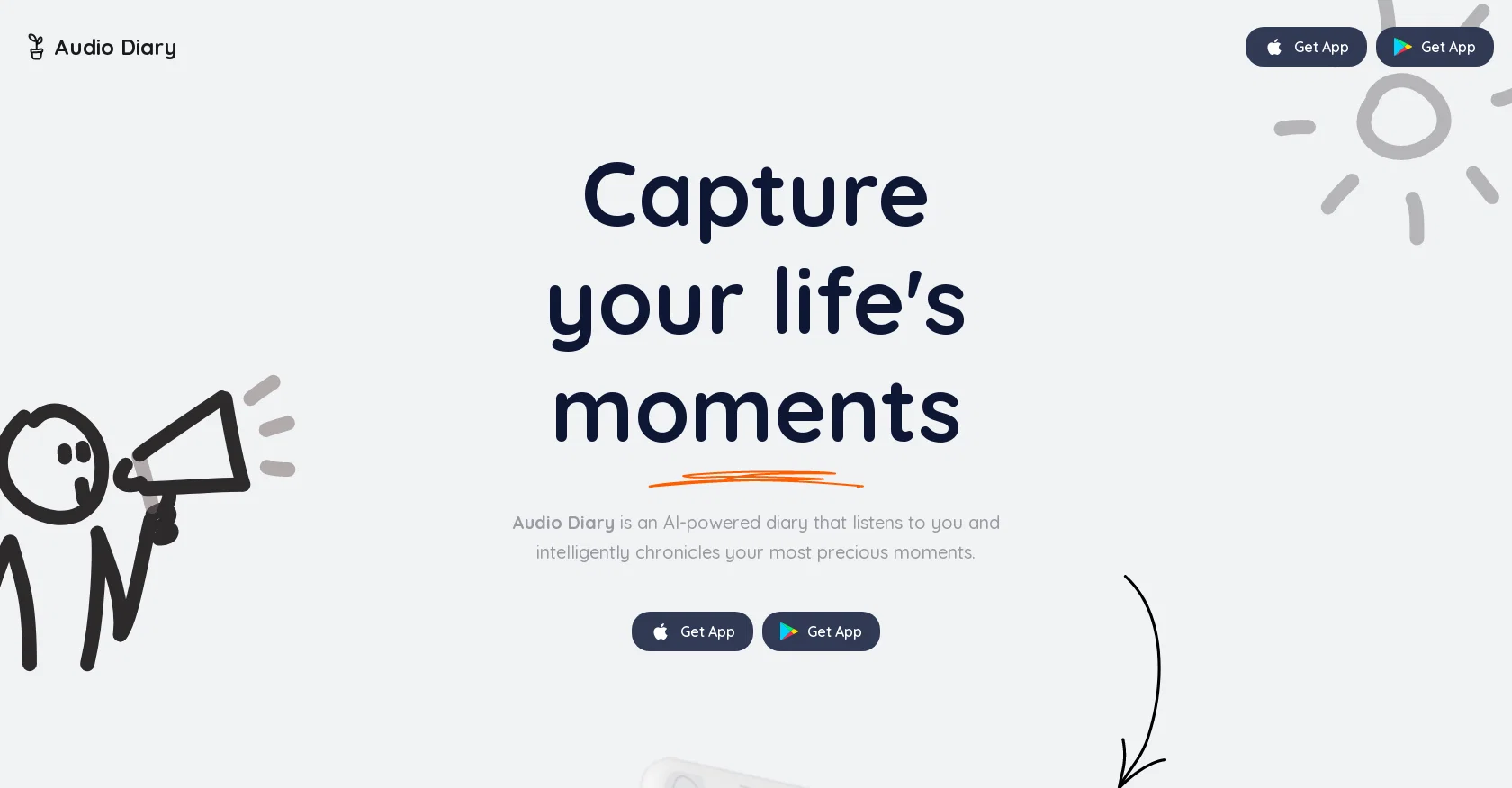 Audio Diary website